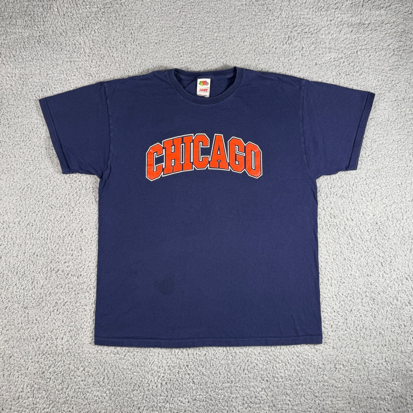 Vintage Chicago Spell-Out T-Shirt Size XL Bears City Tourist Blue Vintage Chicago Spell-Out T-Shirt Size XL Bears City Tourist Blue