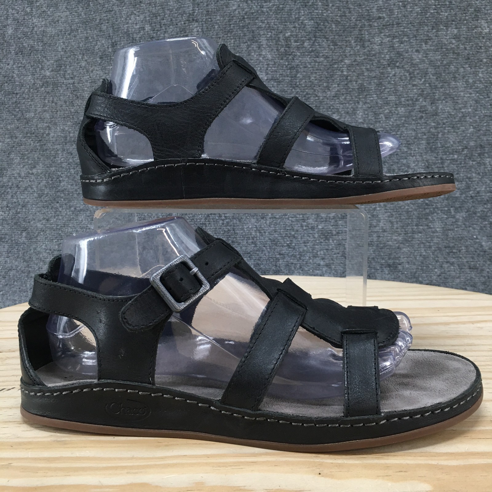 Chaco Aubrey Sandals Womens 9 Adjustable Strappy Gladiator Flats J106168 Black