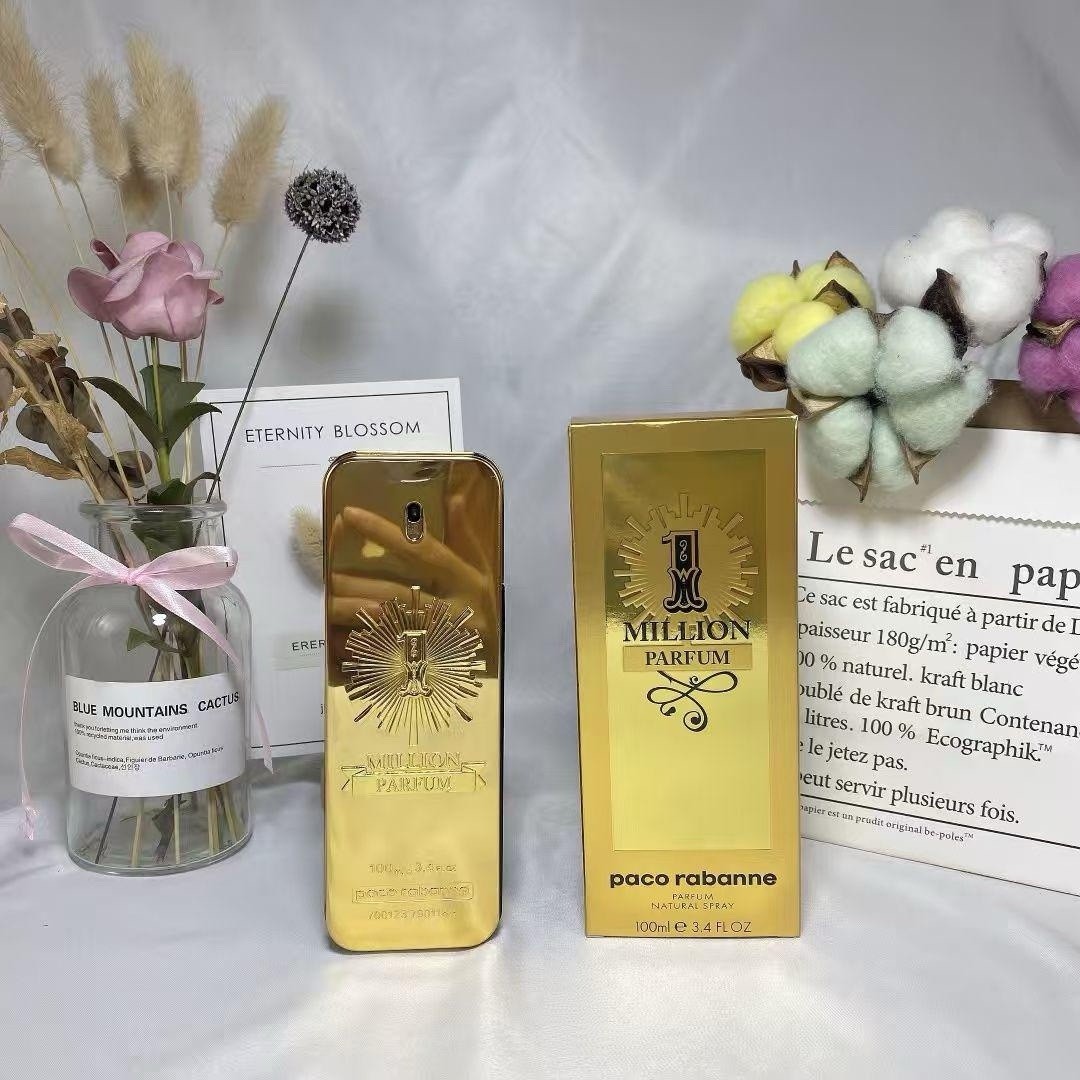 Paco Rabanne 1 Million Parfum 3.4 oz 100ml Cologne Spray Gold Bottle-New Receipt