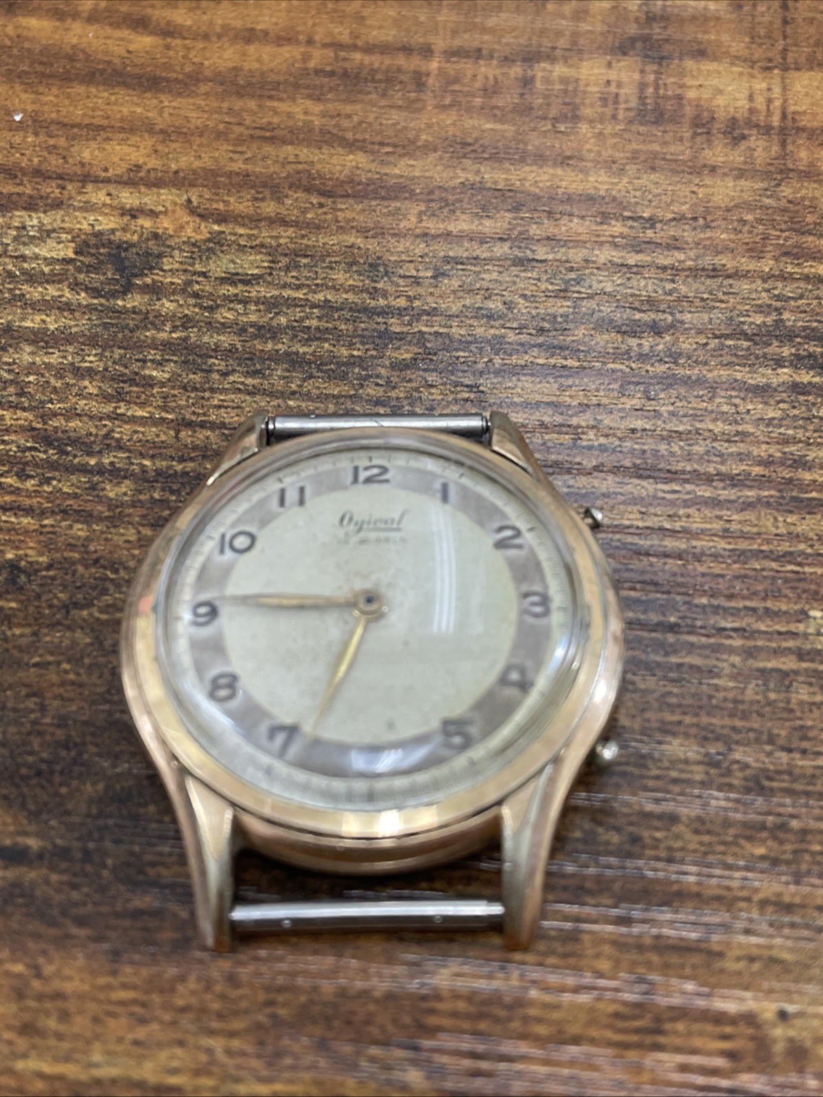 VINTAGE Rare Ogival 15 Jewels watch hand wind Gold plated For Parts VINTAGE Rare Ogival 15 Jewels watch hand wind Gold plated For Parts