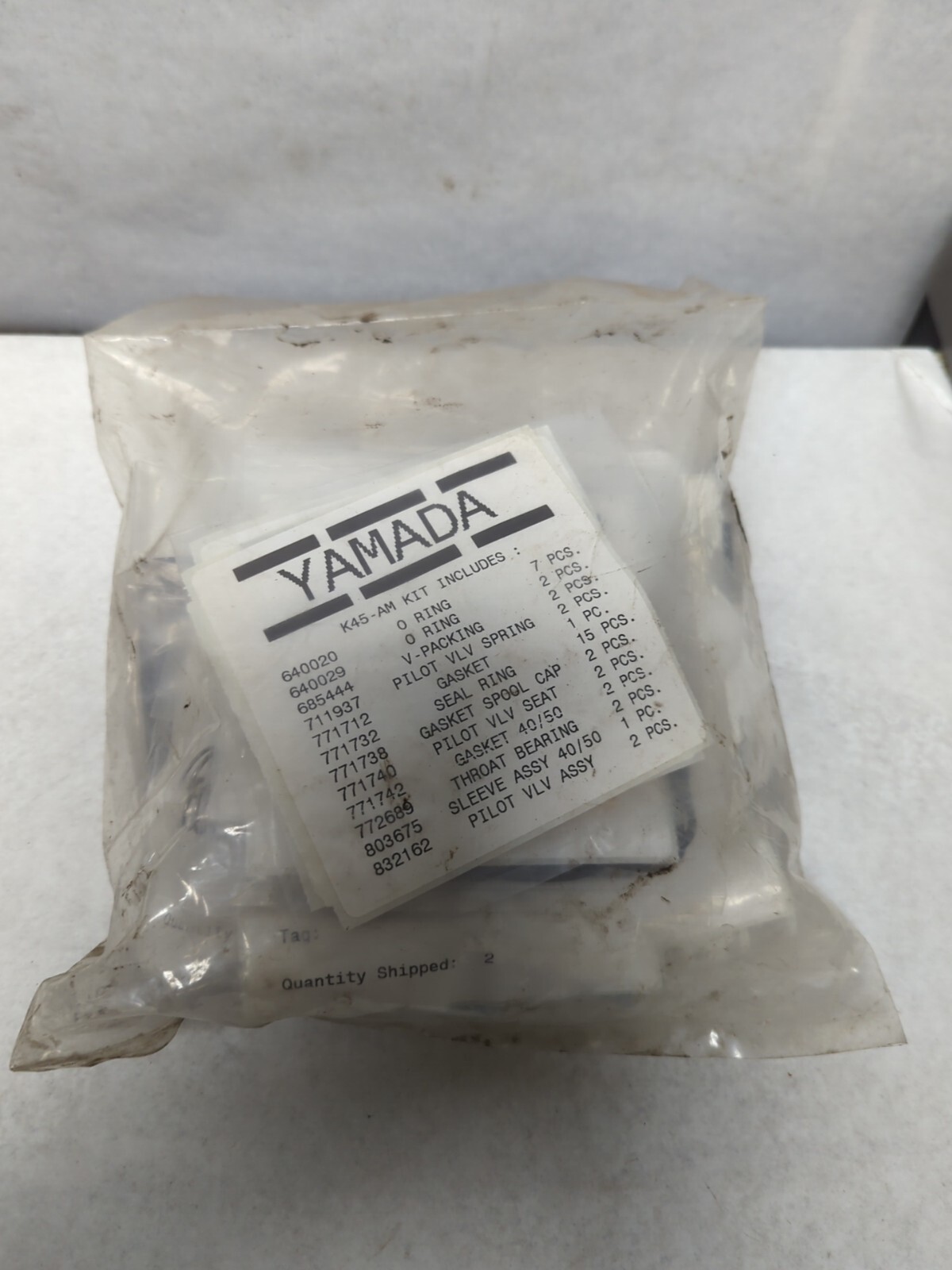 YAMADA,K45-AM,AIR MOTOR RESEAL KIT NEW