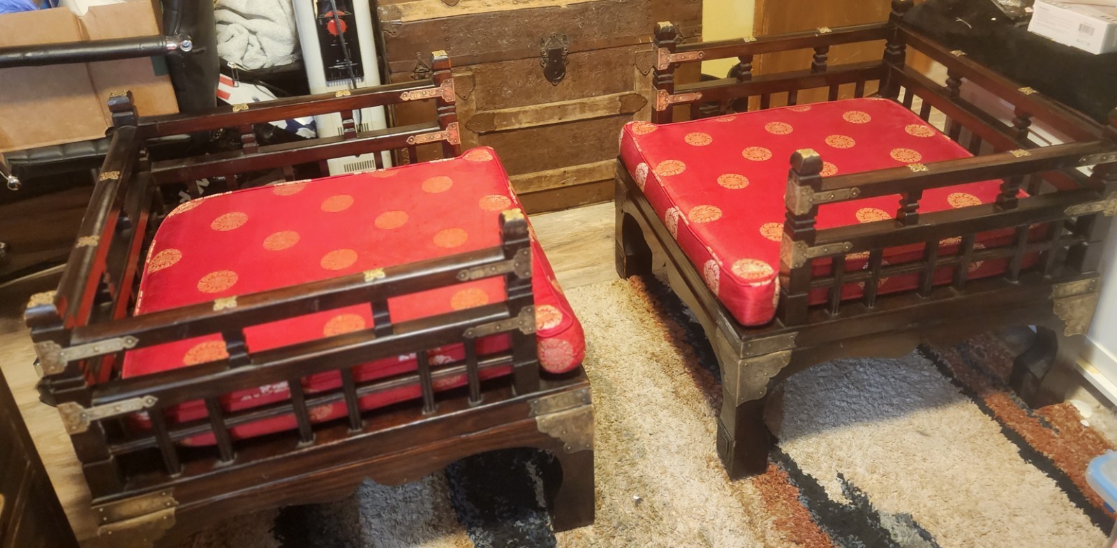 19th century of Antique Sino-Tibetan Monastic Meditation Chairs