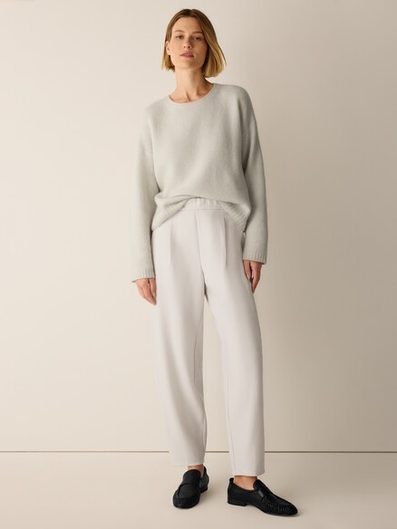 Eileen Fisher Felted Wool Jersey Lantern Pant in Regenerative Wool NO IMPORT FEE Eileen Fisher Felted Wool Jersey Lantern Pant in Regenerative Wool NO IMPORT FEE