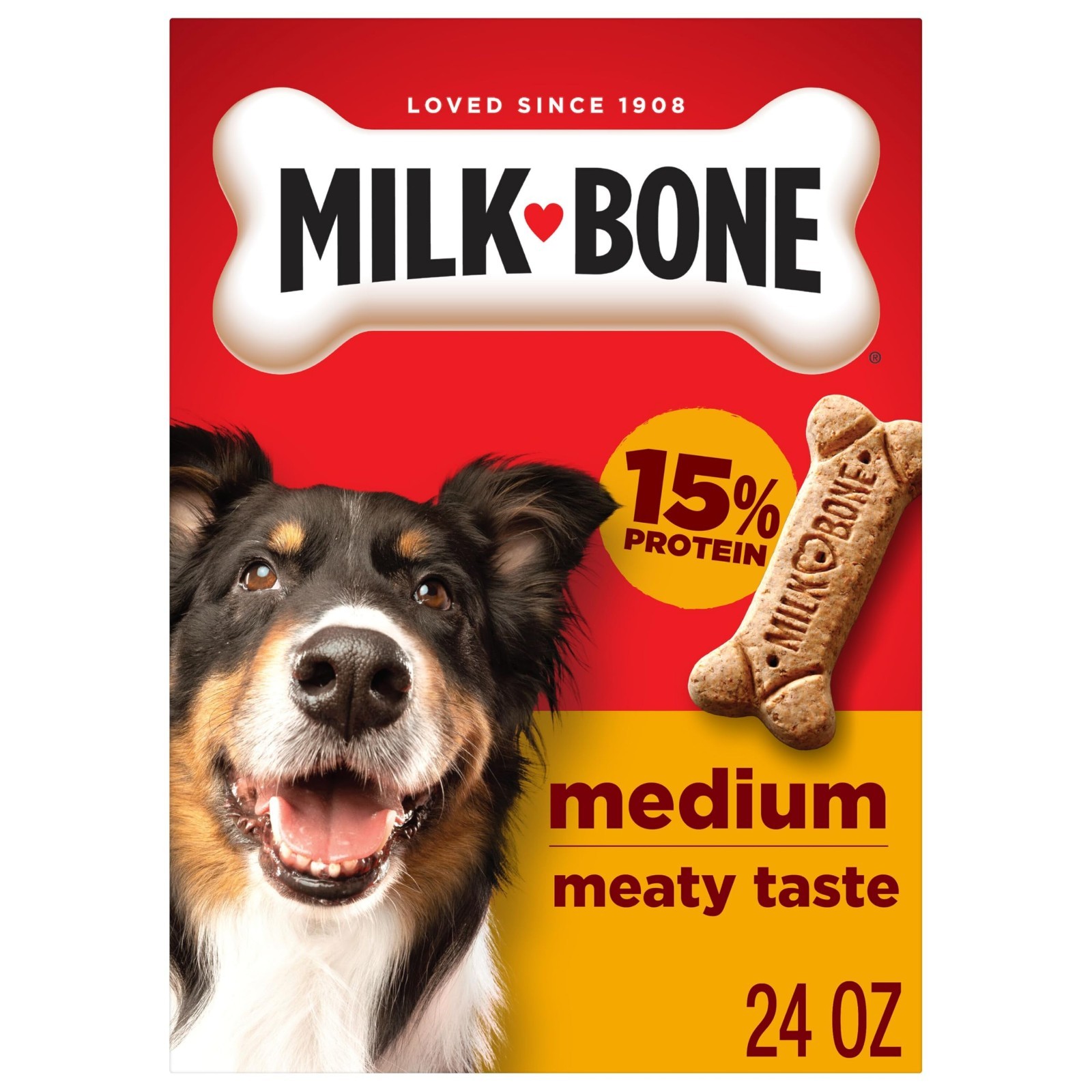 Milk-Bone Original Dog Treats Biscuits for Medium Dogs, 24 Ounces (Packaging May