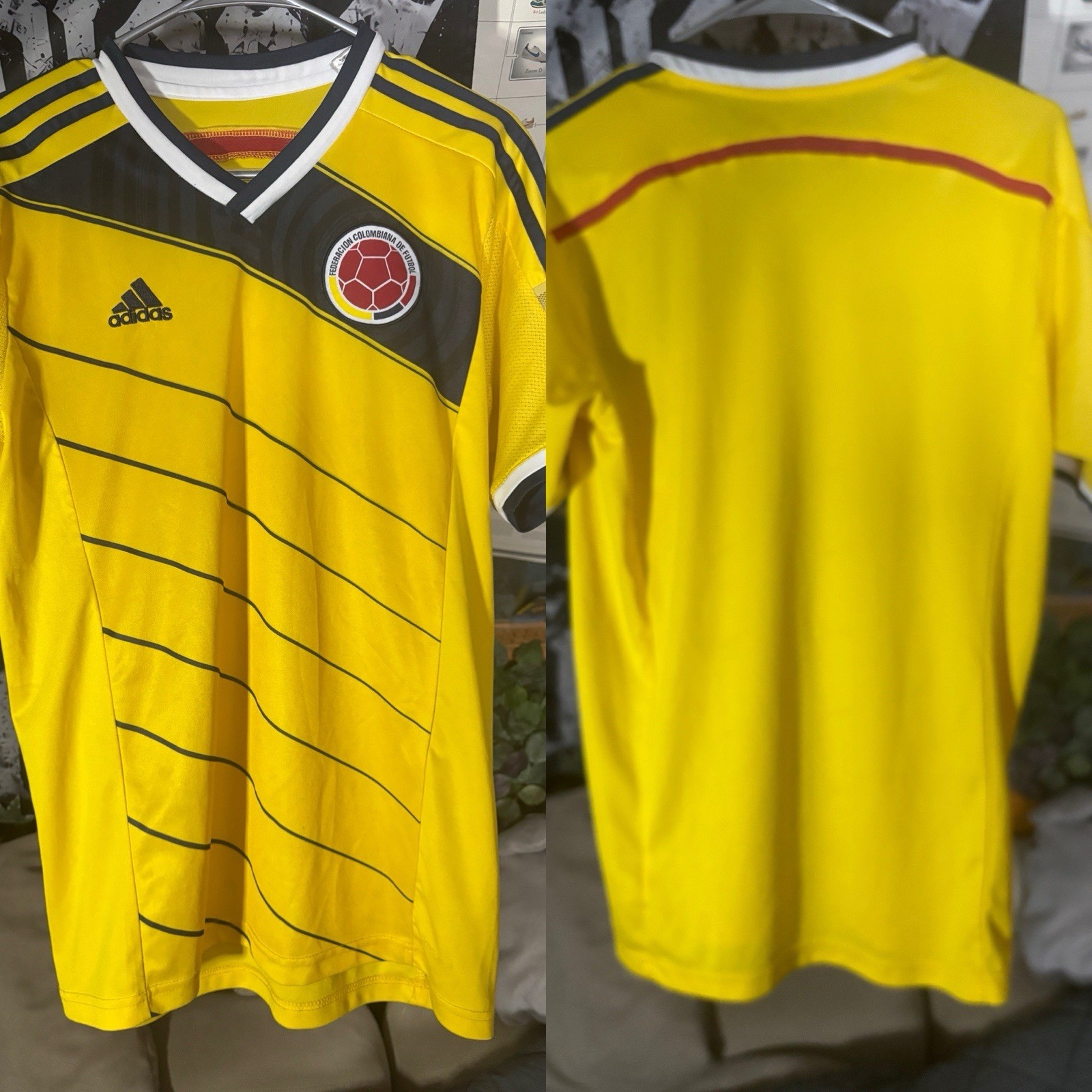 2013-2014 adidas  Colombia Home Soccer Jersey sz Small* futbol