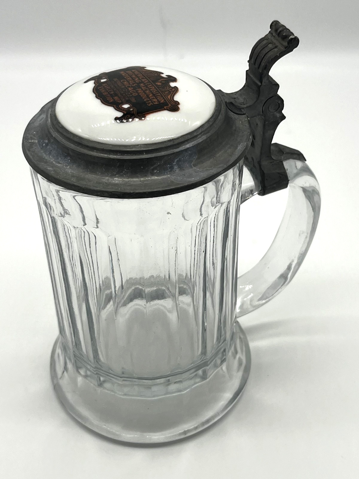 Vintage Chicago American Exposition Brewing Barley & Hops Stein/Mug Germany 1911 Vintage Chicago American Exposition Brewing Barley & Hops Stein/Mug Germany 1911