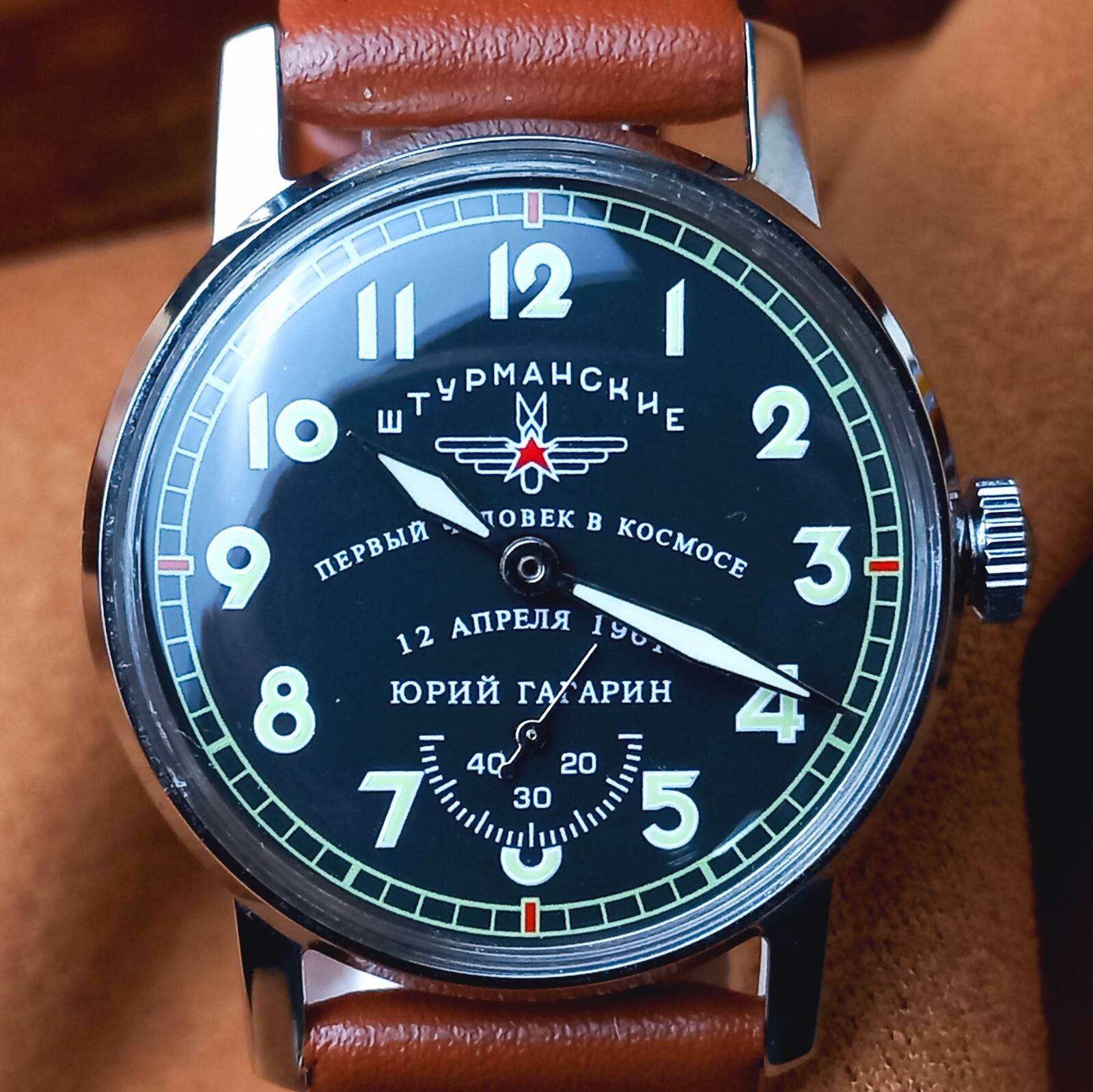 Vintage Soviet WristWatch Pobeda Sturmanskie Mechanical Watch Yuri Gagarin USSR