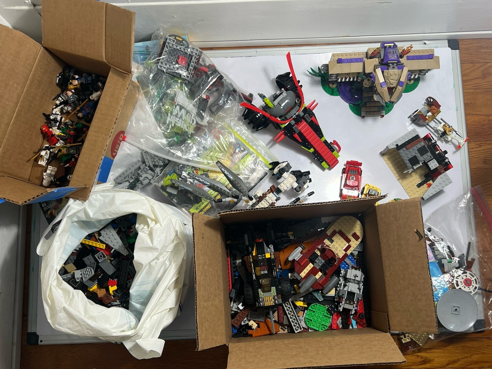 LEGO Ninjago Bulk Lot 4lbs – Rare Parts, Minifigures, Partial Sets + BONUS READ