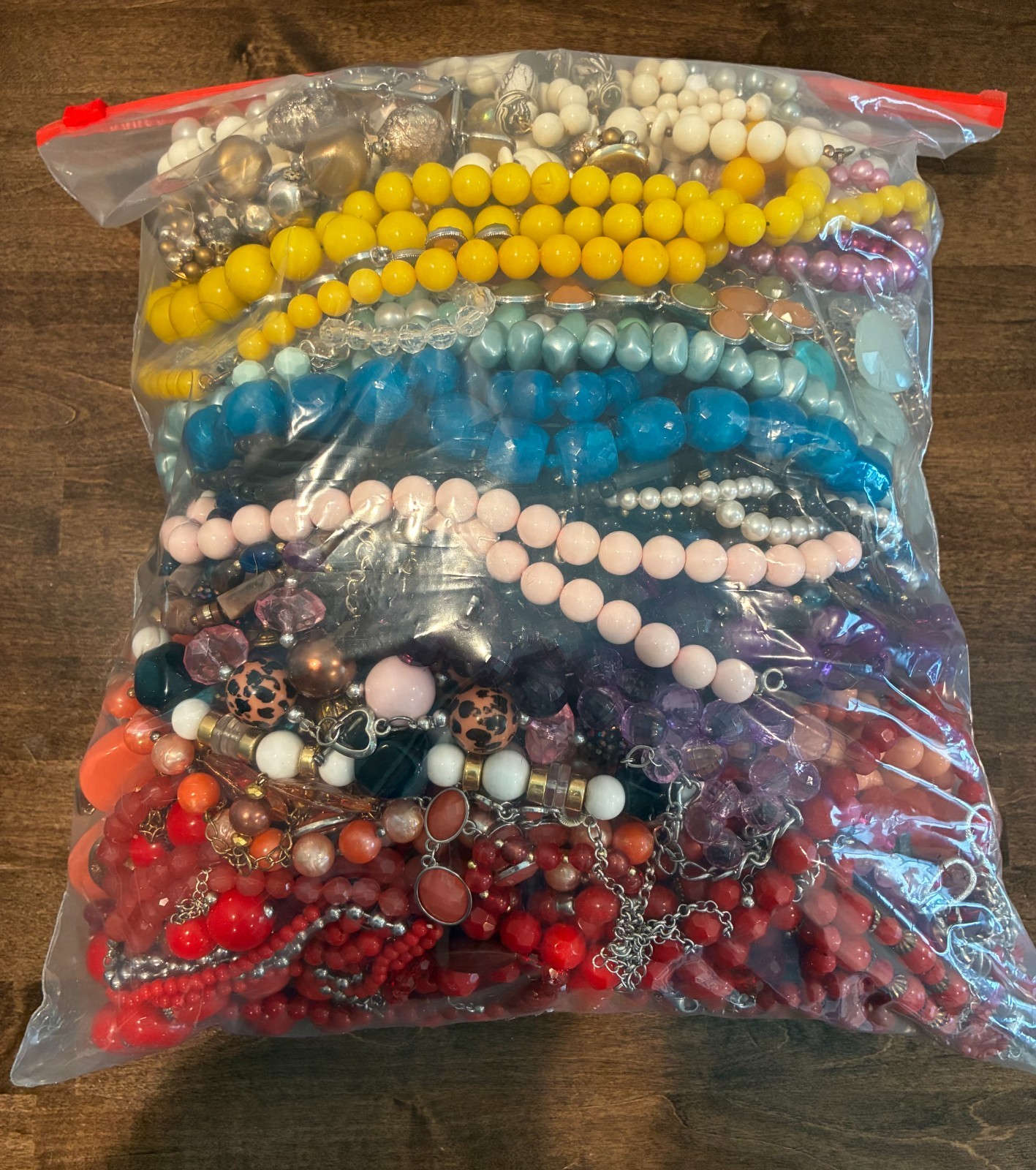 Vintage to Now 13lb. Jewelry lot of acrylic plastic necklaces Vintage to Now 13lb. Jewelry lot of acrylic plastic necklaces