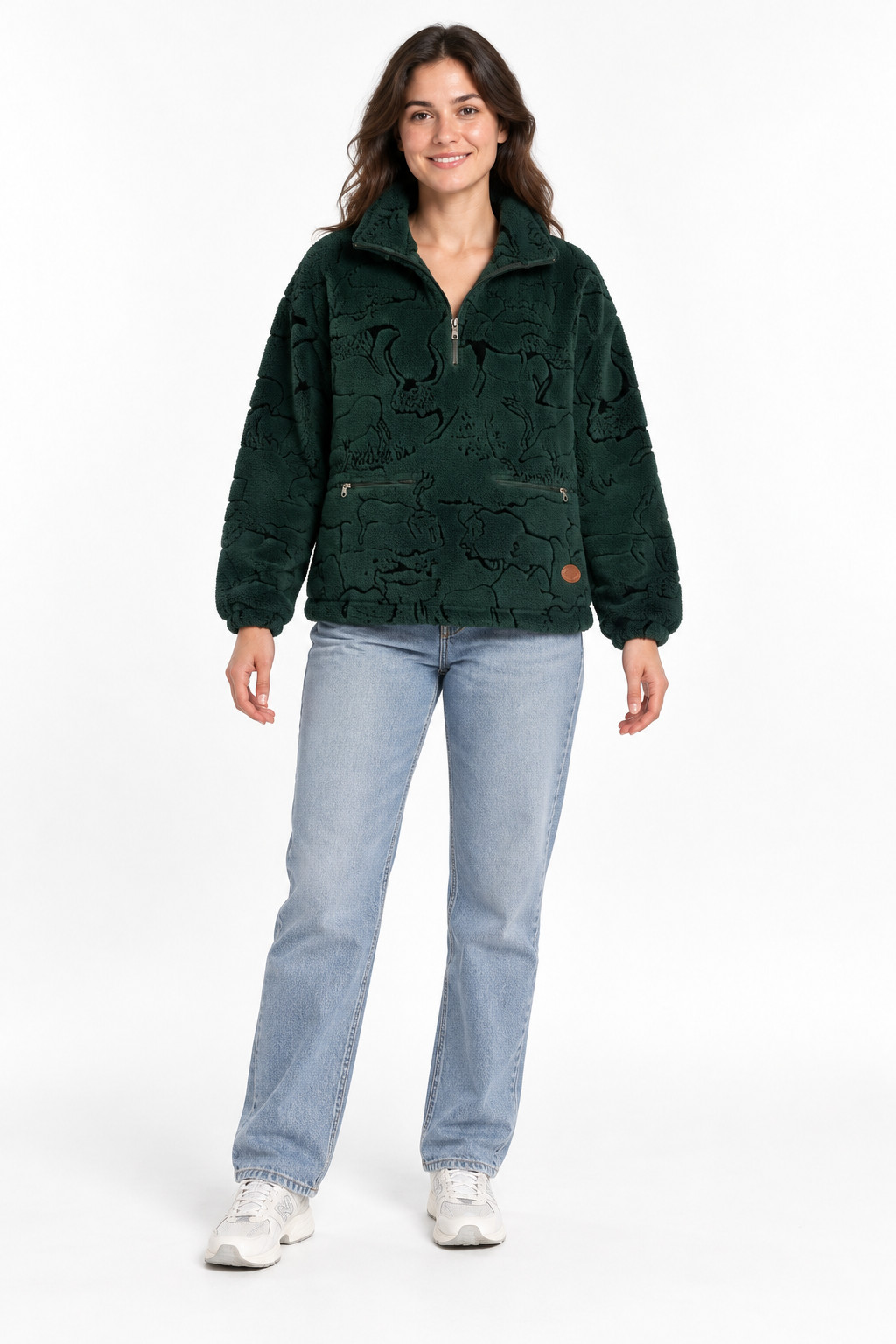 Woolrich Women’s Green Puffy Fuzzy Outdoor Winter Coat Size Small
