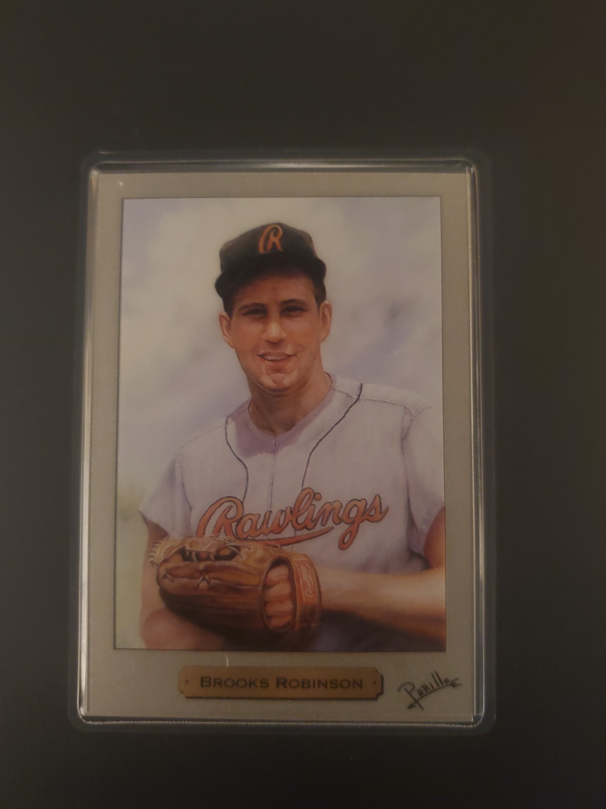 Brooks Robinson, 1991 PM Cards Rawlings Series, 1 oz .999 Pure Silver Card Brooks Robinson, 1991 PM Cards Rawlings Series, 1 oz .999 Pure Silver Card