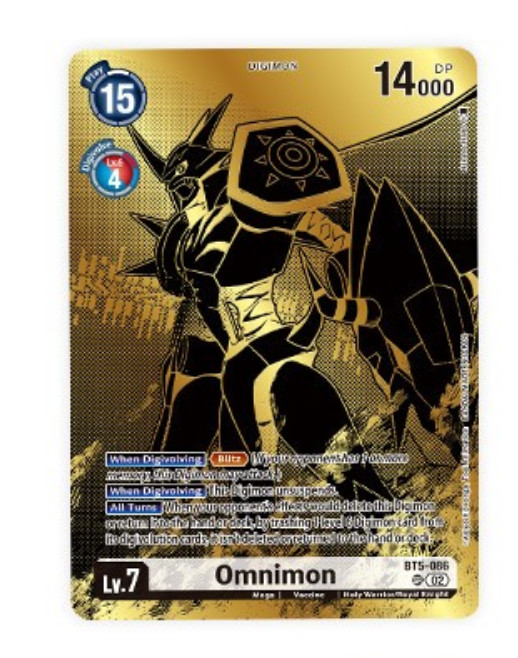 Alternate art Omnimon Bt5-086 PB-21 Tamer\'s Evolution Box Rise of Digimon Alternate art Omnimon Bt5-086 PB-21 Tamer\'s Evolution Box Rise of Digimon