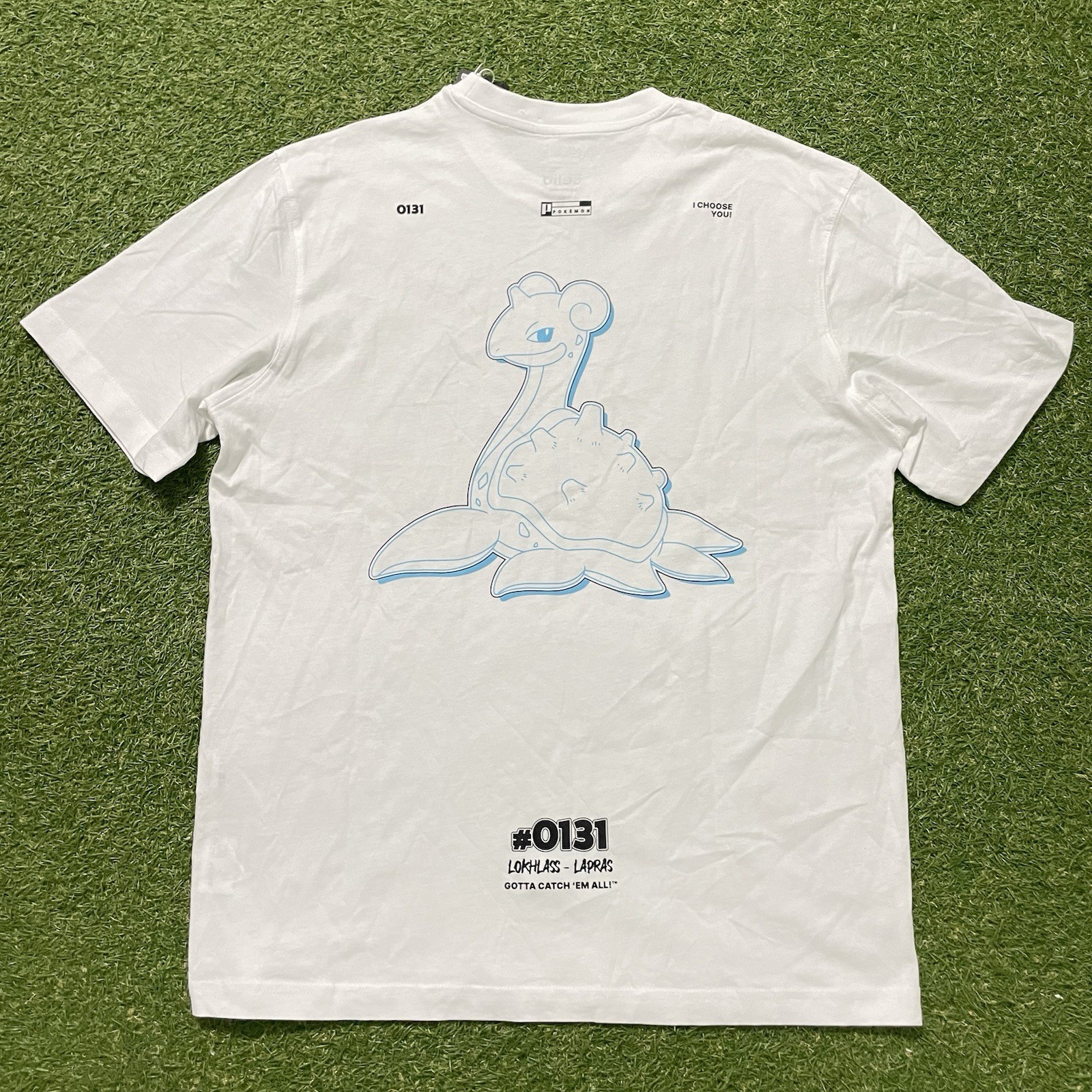 Celio Special Edition Pokemon T Shirt EUR Medium M Lapras White Tee #0131 NWT Celio Special Edition Pokemon T Shirt EUR Medium M Lapras White Tee #0131 NWT