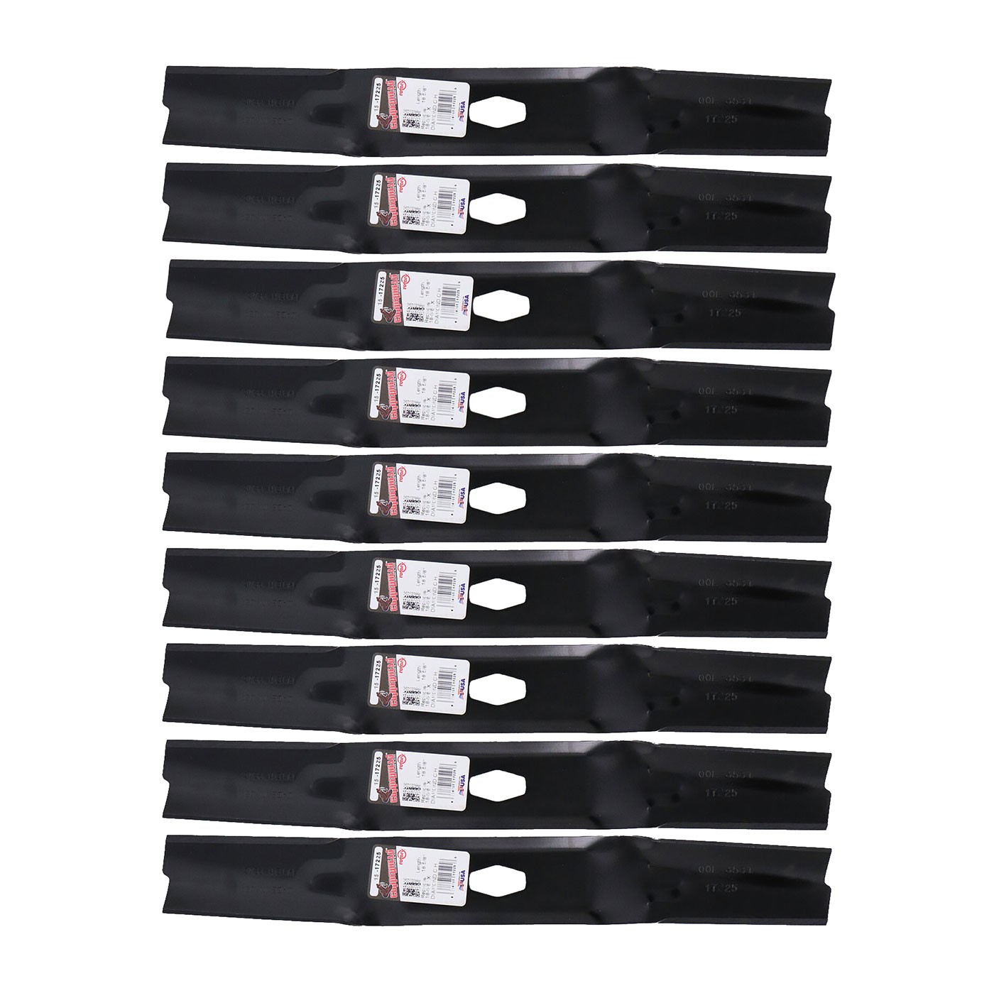 9 Rotary® 17225 Hi Lift Mower Blades for MTD® 742P05086 742-05086 54 in. Deck