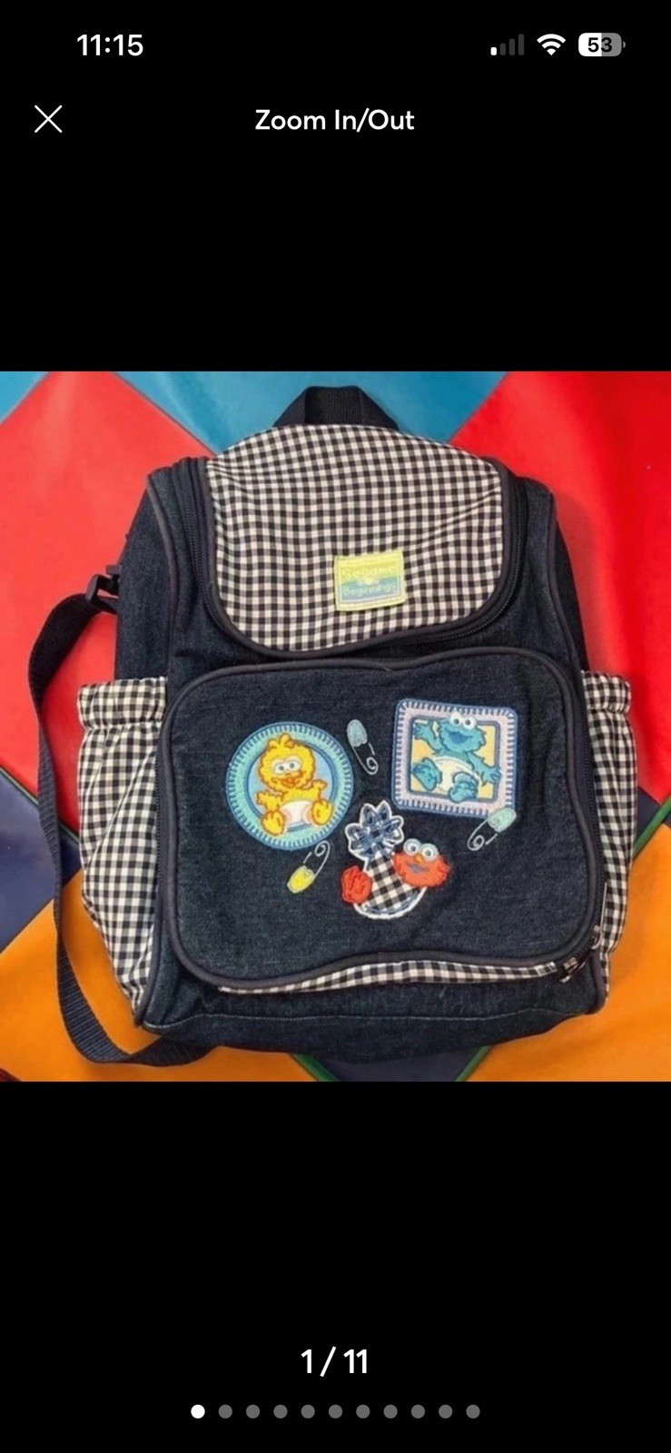 Vintage Sesame street backpack Vintage Sesame street backpack