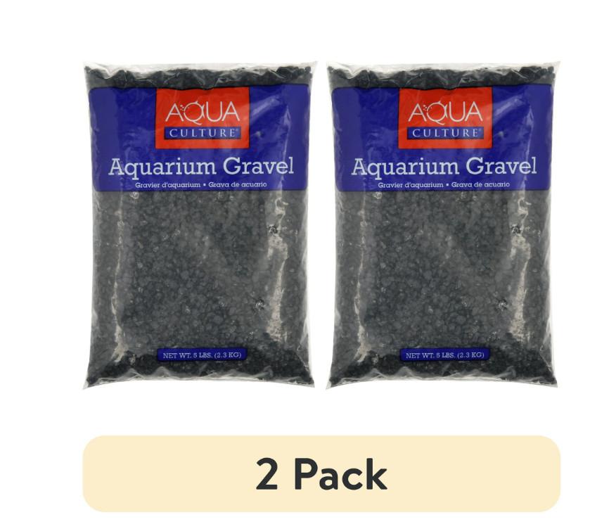 5 Lb Bag Aquarium Fish Tank Gravel Substrate Rocks, Black ( 2 PACK ) 5 Lb Bag Aquarium Fish Tank Gravel Substrate Rocks, Black ( 2 PACK )
