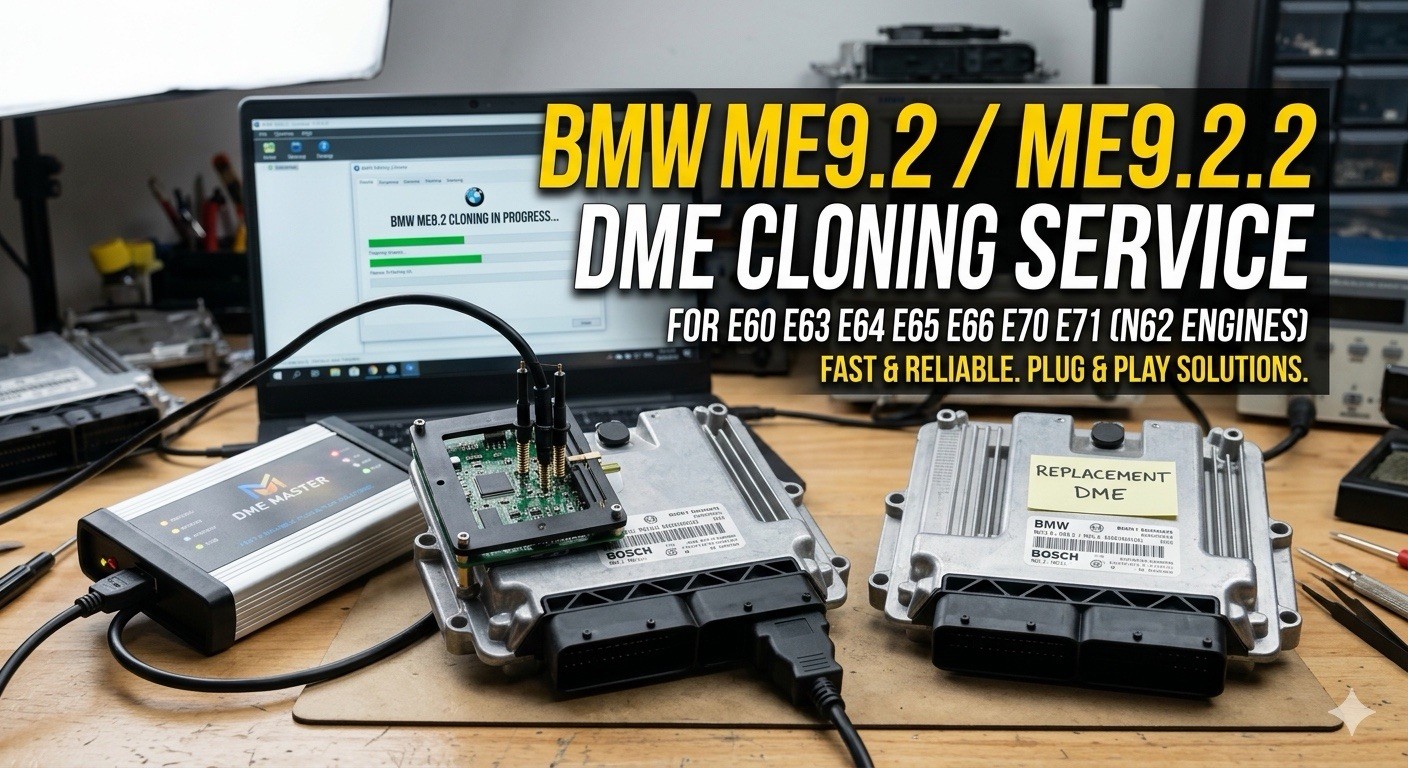 BMW ME9.2 ME9.2.2 N62 DME CLONING E60 E63 E64 E65 E66 E70 E71