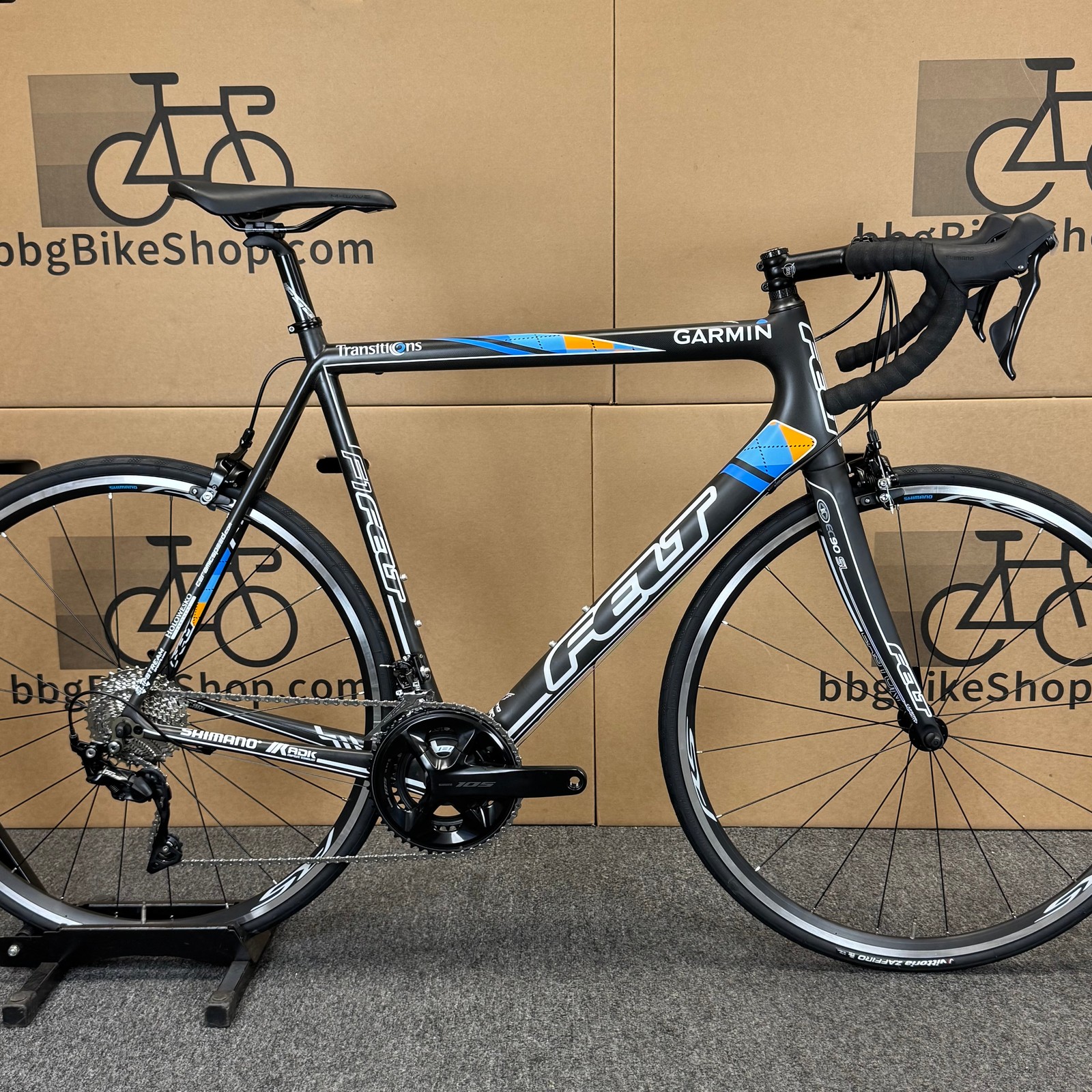 Used Felt F5 Team Edition, 11-speed Shimano 105, Carbon Road Bike-2011, 61cm