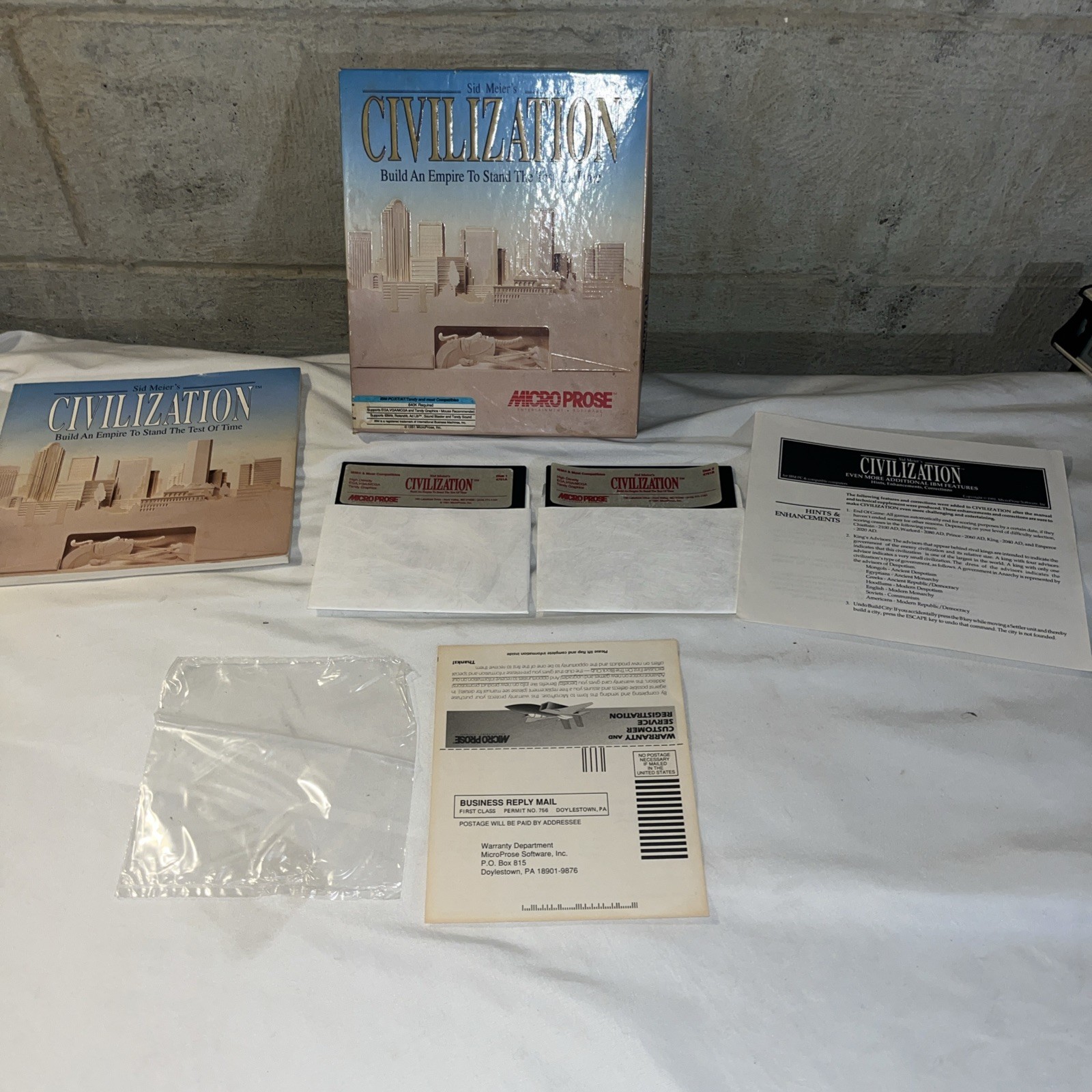 Sid Meier\'s Civilization Microprose IBM PC 5.25\ Sid Meier\'s Civilization Microprose IBM PC 5.25\