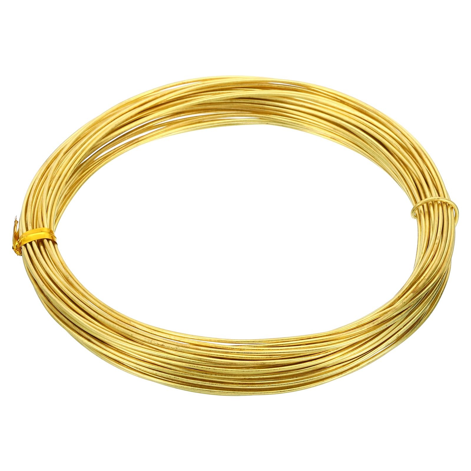 Half Hard Brass Wire, 1Pcs 18Gauge/1.0mm Diameter 10m/32.8ft Pure Craft Wire ...