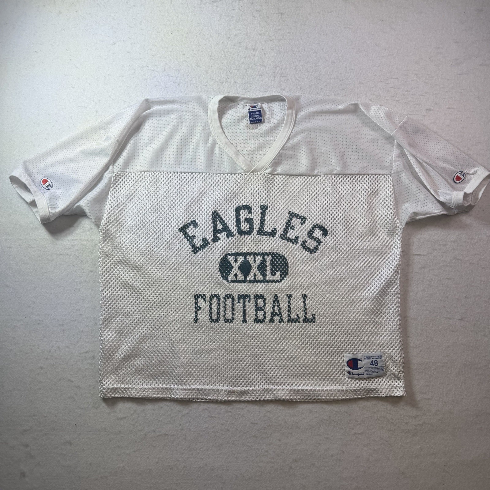 Philadelphia Eagles Jersey Champion Mesh Practice Cropped Warm Up Vintage 48 XL Philadelphia Eagles Jersey Champion Mesh Practice Cropped Warm Up Vintage 48 XL