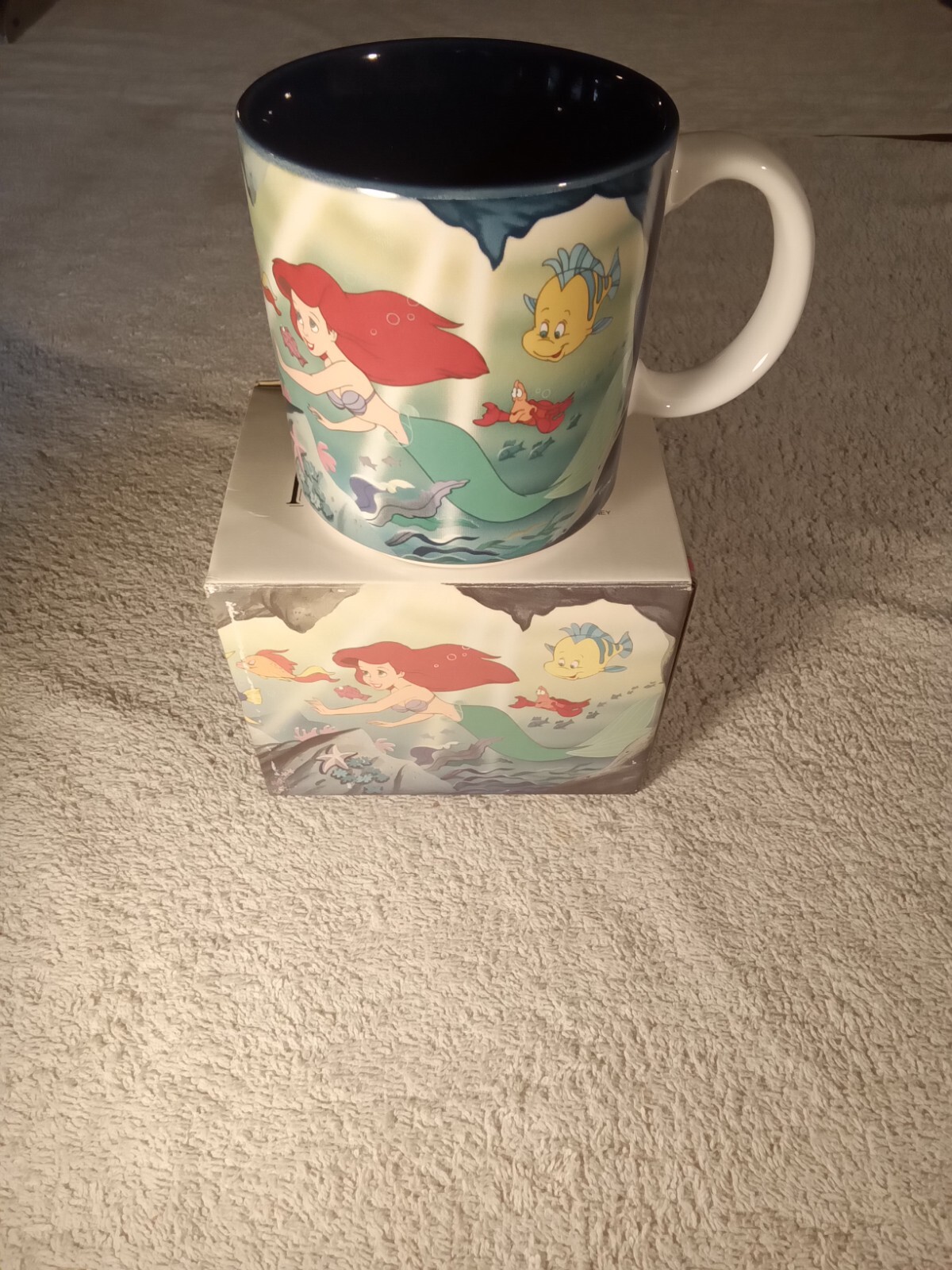 NEW VINTAGE 1989/90 DISNEY AUTHENTIC -THE LITTLE MERMAID-MUG TEA CUP ARIEL Japan NEW VINTAGE 1989/90 DISNEY AUTHENTIC -THE LITTLE MERMAID-MUG TEA CUP ARIEL Japan