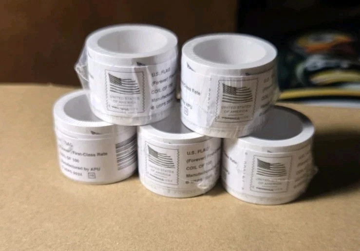 500 Count 5 Roll - 2025 USPS For-ever Flag Stamps (Mint, Never Hinged) 500 Count 5 Roll - 2025 USPS For-ever Flag Stamps (Mint, Never Hinged)