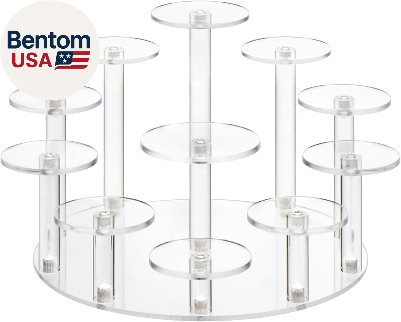 round Acrylic Jewelry Stand Acrylic Display Riser Stands Dessert Tower Display T
