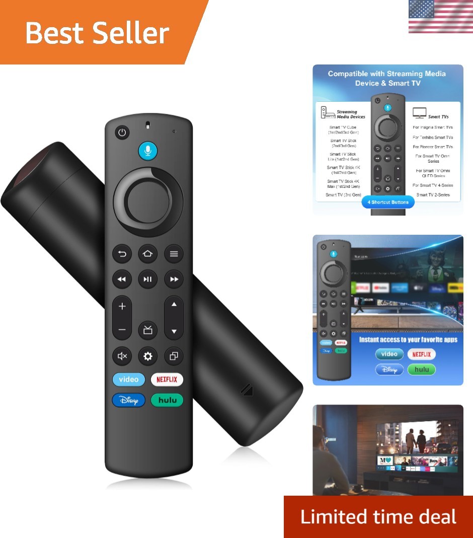 Replacement Remote for Insignia Toshiba Fire Smart TV, with Voice Control Replacement Remote for Insignia Toshiba Fire Smart TV, with Voice Control
