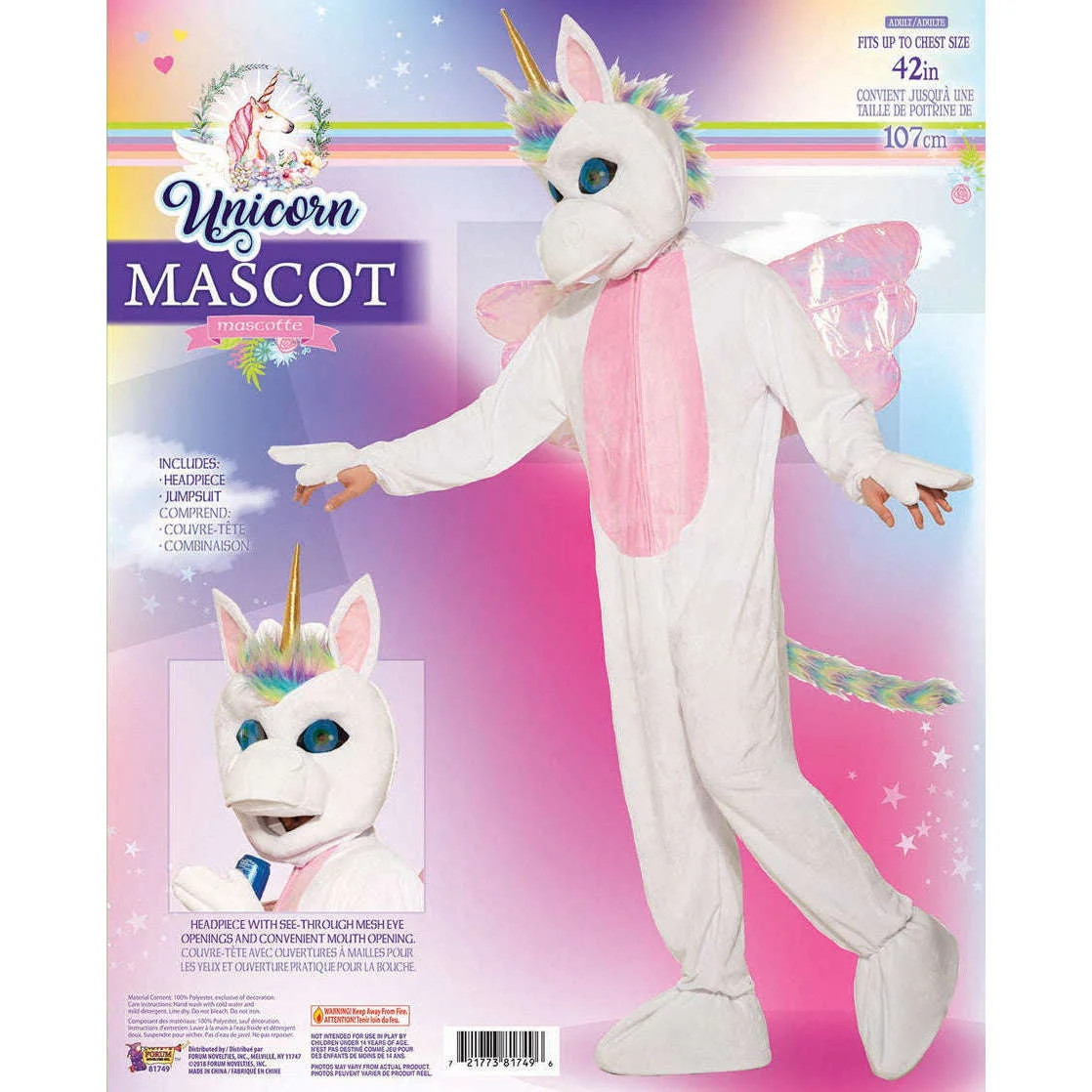 Forum Novelties Unicorn Mascot Costume