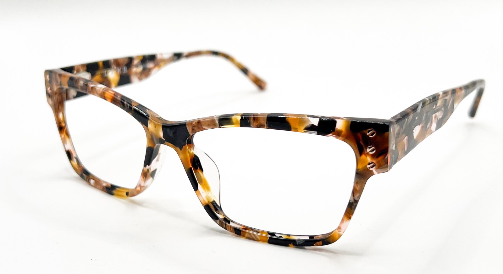 NEW L.A.M.B. LAUF097 MUL MULTICOLOR BLUSH/BLACK AUTHENTIC EYEGLASSES 57-17