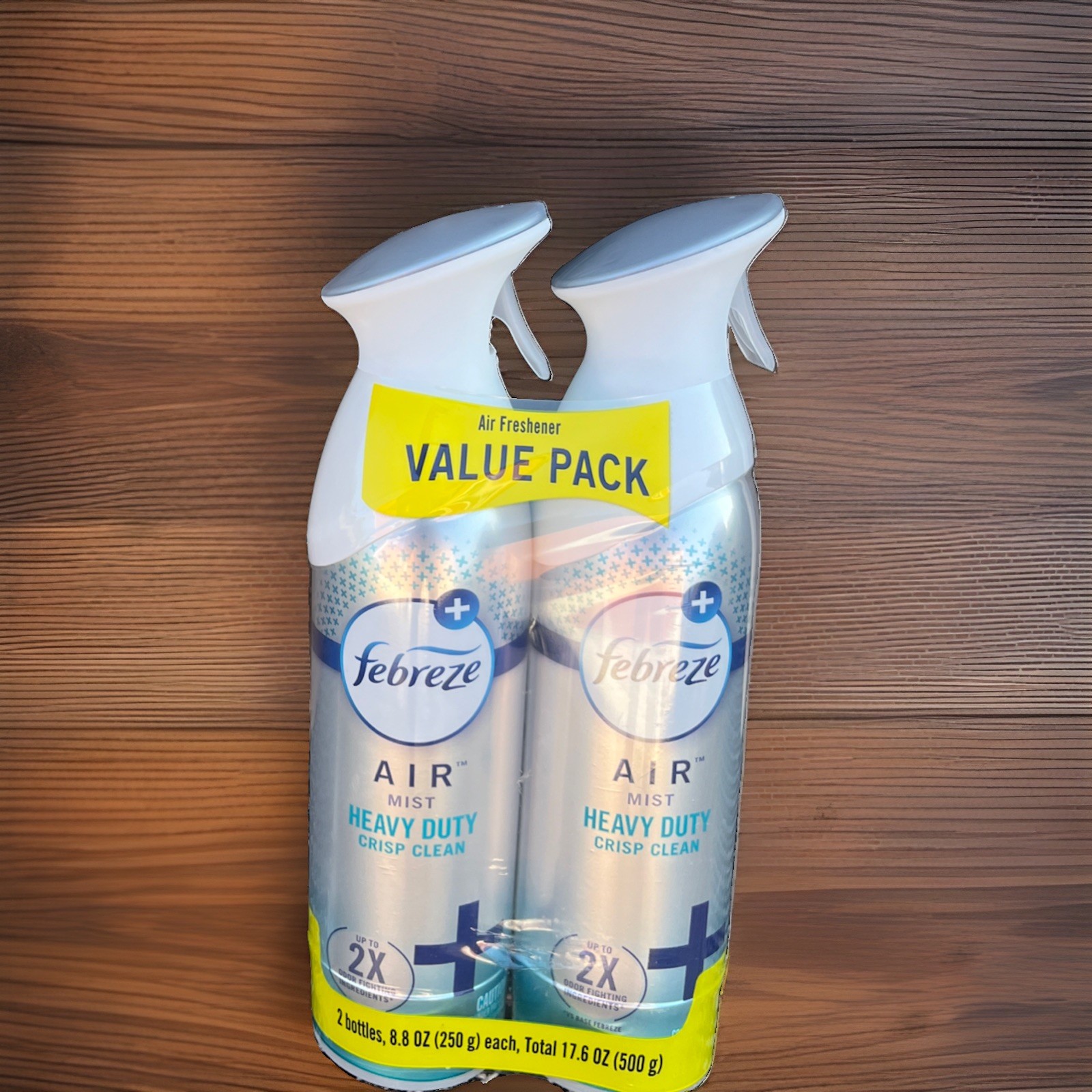 Febreze Air Freshener Value Pack Air Mist Heavy Duty Crisp Clean 8.8oz