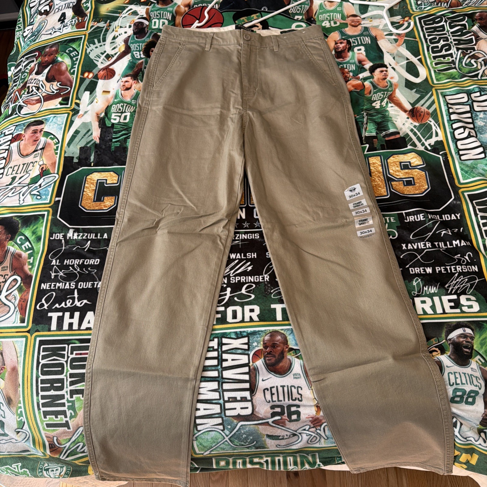 Men\'s Signature Khaki Dockers Straight tapered Fit Best Pressed W30 L34 New Men\'s Signature Khaki Dockers Straight tapered Fit Best Pressed W30 L34 New