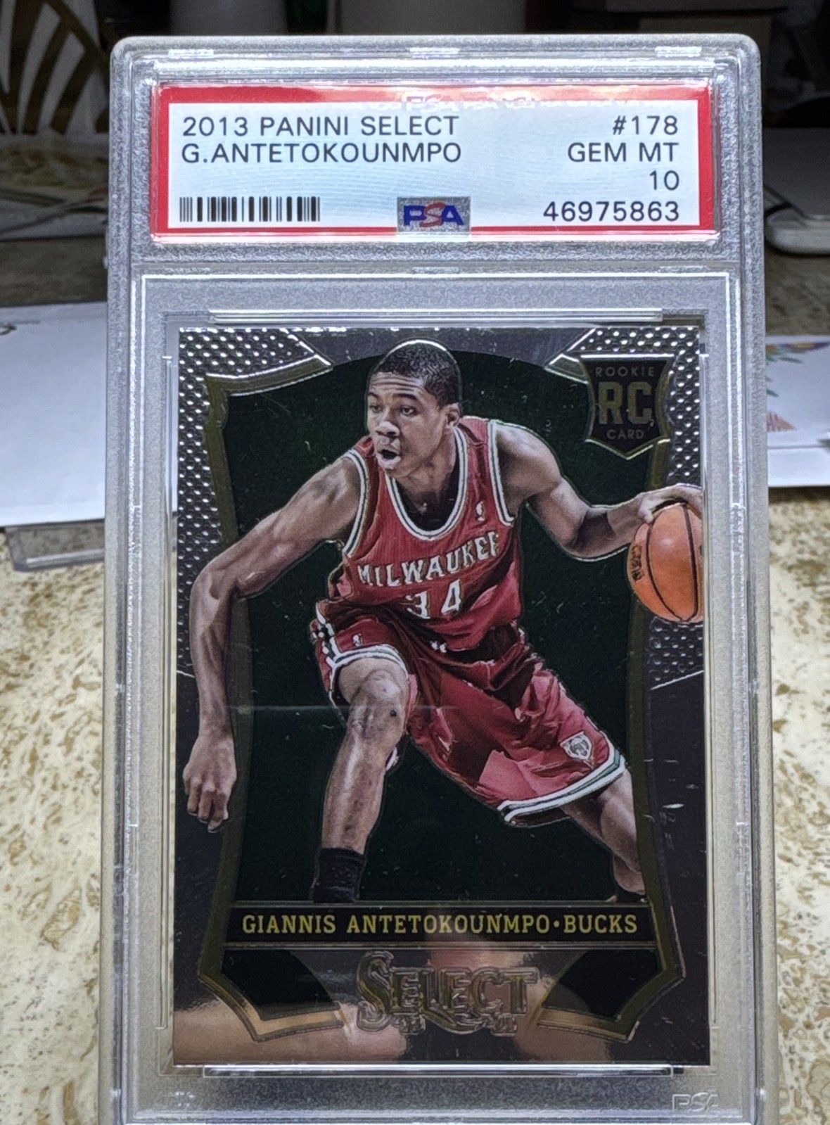 2013-14 Panini Select - Giannis Antetokounmpo #178 (RC) PSA 10 2013-14 Panini Select - Giannis Antetokounmpo #178 (RC) PSA 10