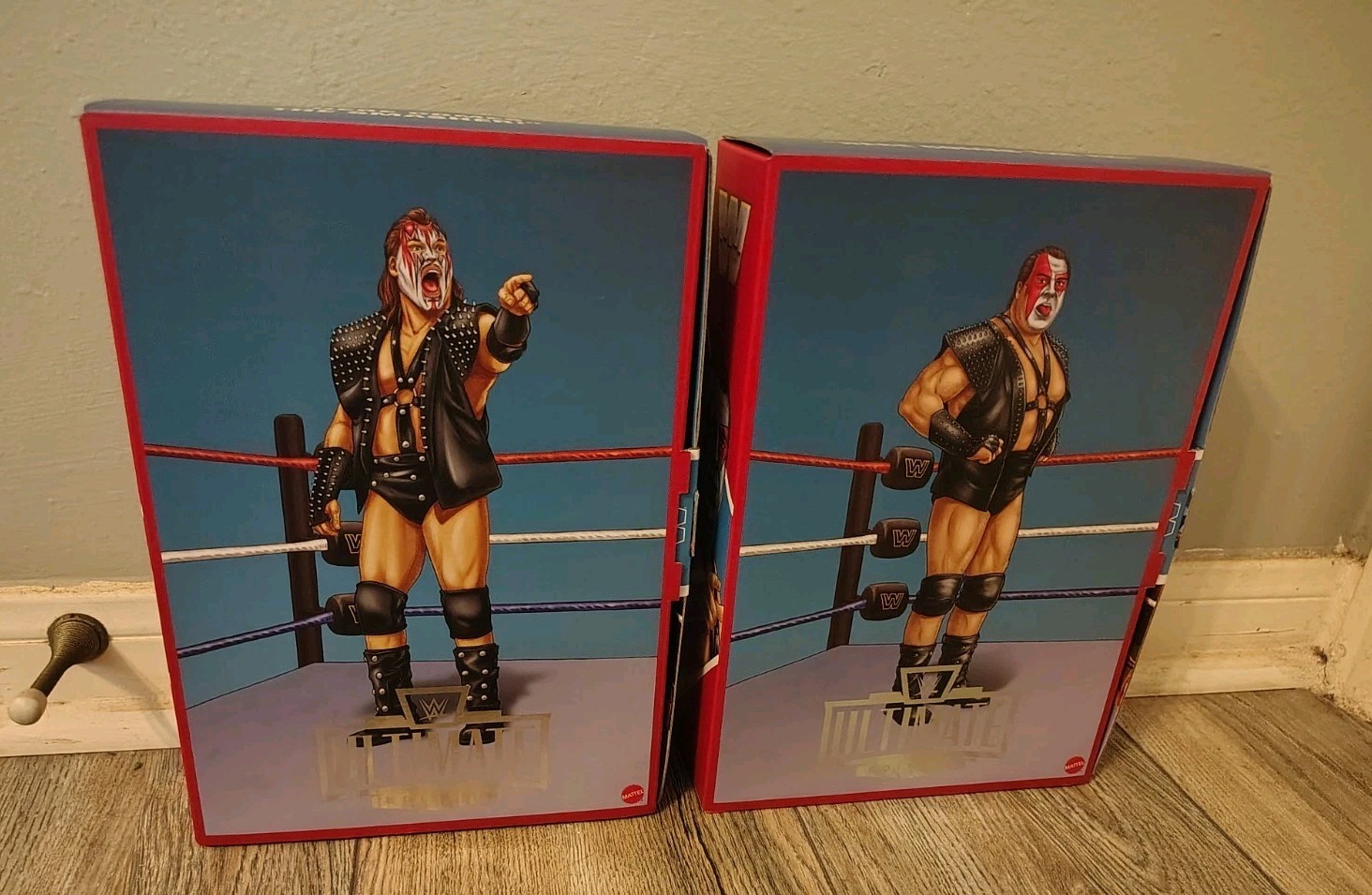 WWE Demolition Ax & Smash Mattel Ultimate Edition Coliseum Display Case Boxes WWE Demolition Ax & Smash Mattel Ultimate Edition Coliseum Display Case Boxes