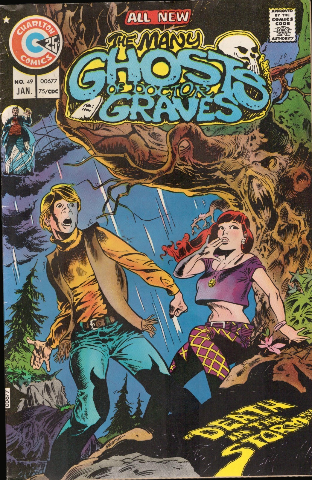 55311: Charlton Comics GHOSTS OF DOCTOR GRAVES #49 VF Grade