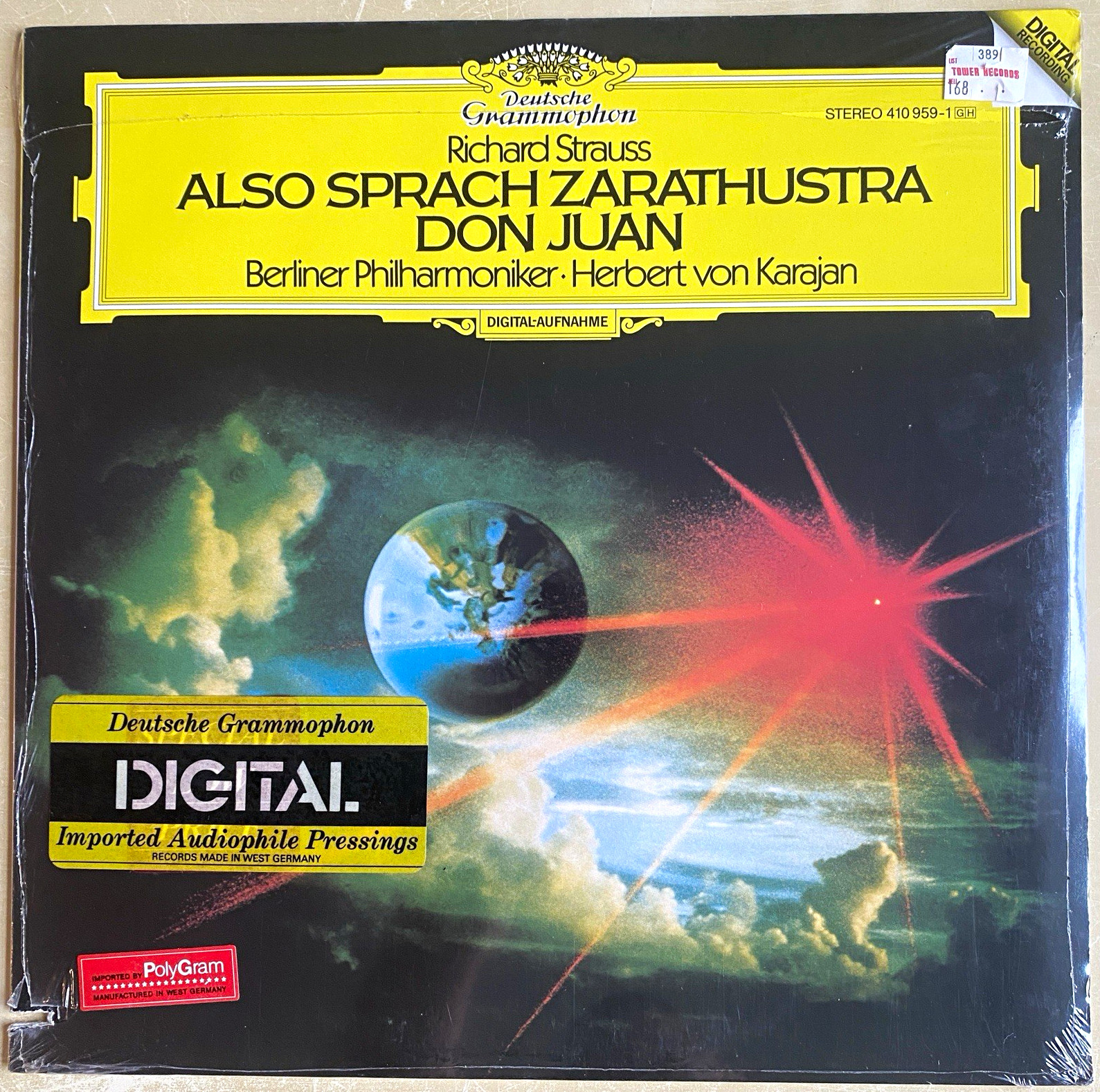 Strauss – Also sprach Zarathustra / Don Juan – Karajan – DG Stereo LP 410 959-1 Strauss – Also sprach Zarathustra / Don Juan – Karajan – DG Stereo LP 410 959-1