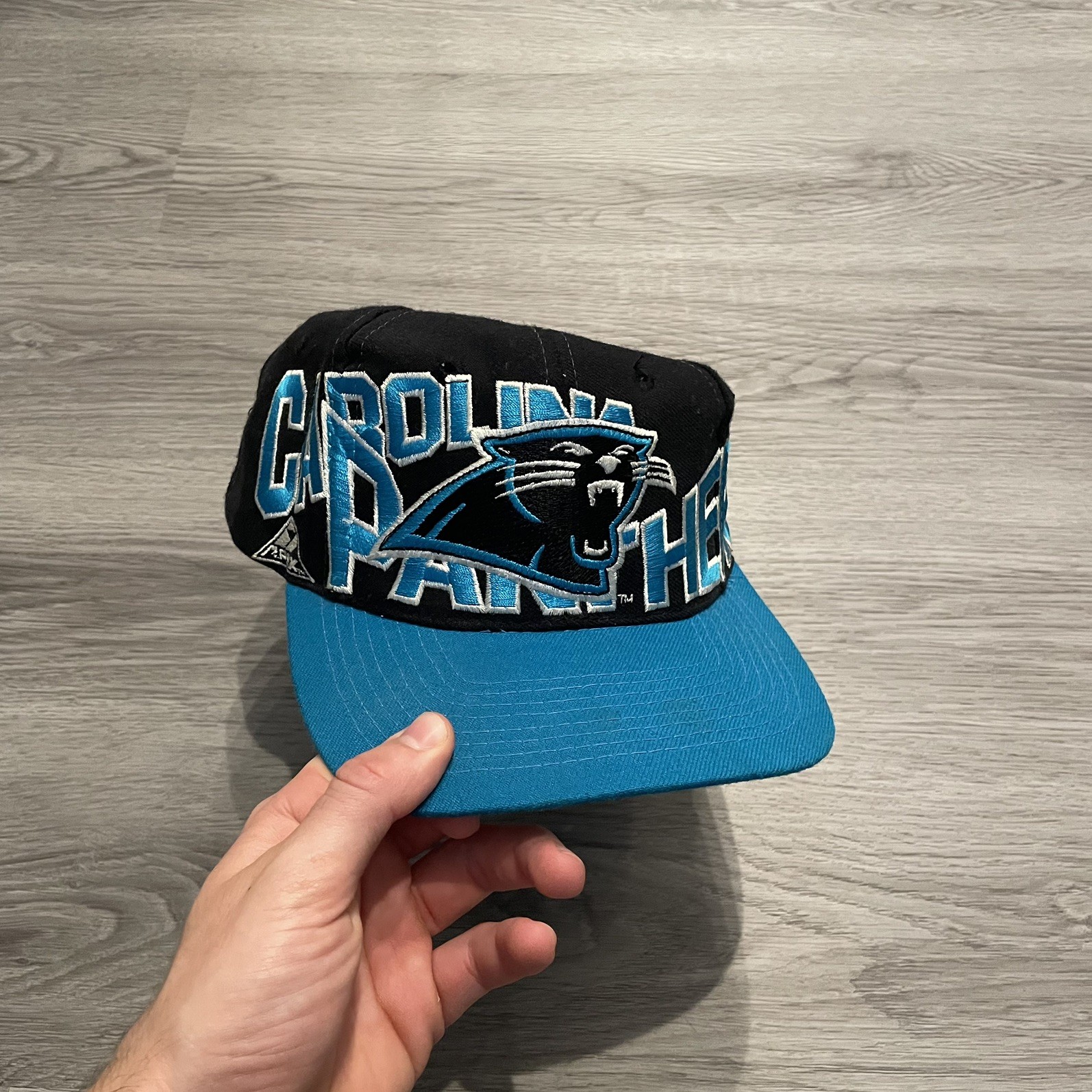 Vintage Carolina Panthers Apex One Snapback Hat Black Blue NFL 90s Hat Vintage Carolina Panthers Apex One Snapback Hat Black Blue NFL 90s Hat