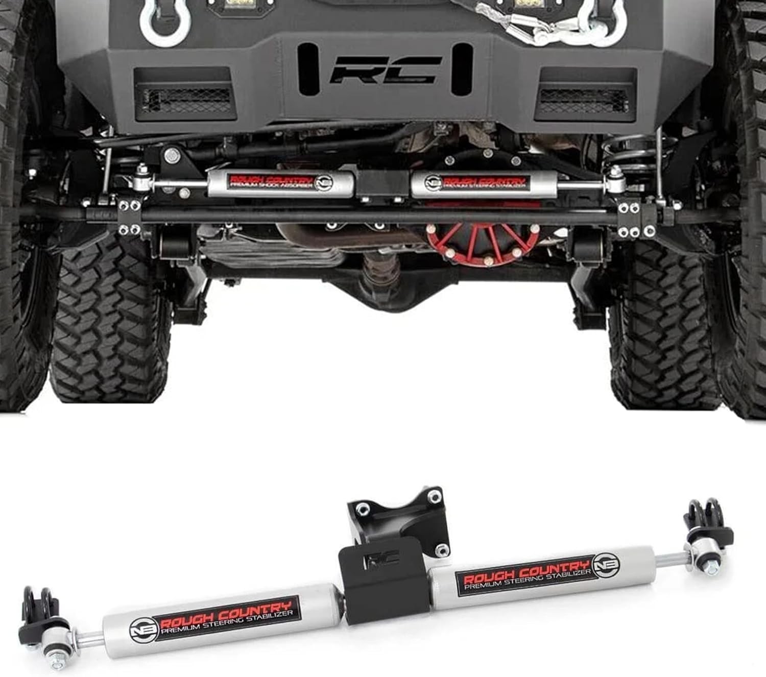 N3 Dual Steering Stabilizer for 07-18 Jeep Wrangler JK - 8734930
