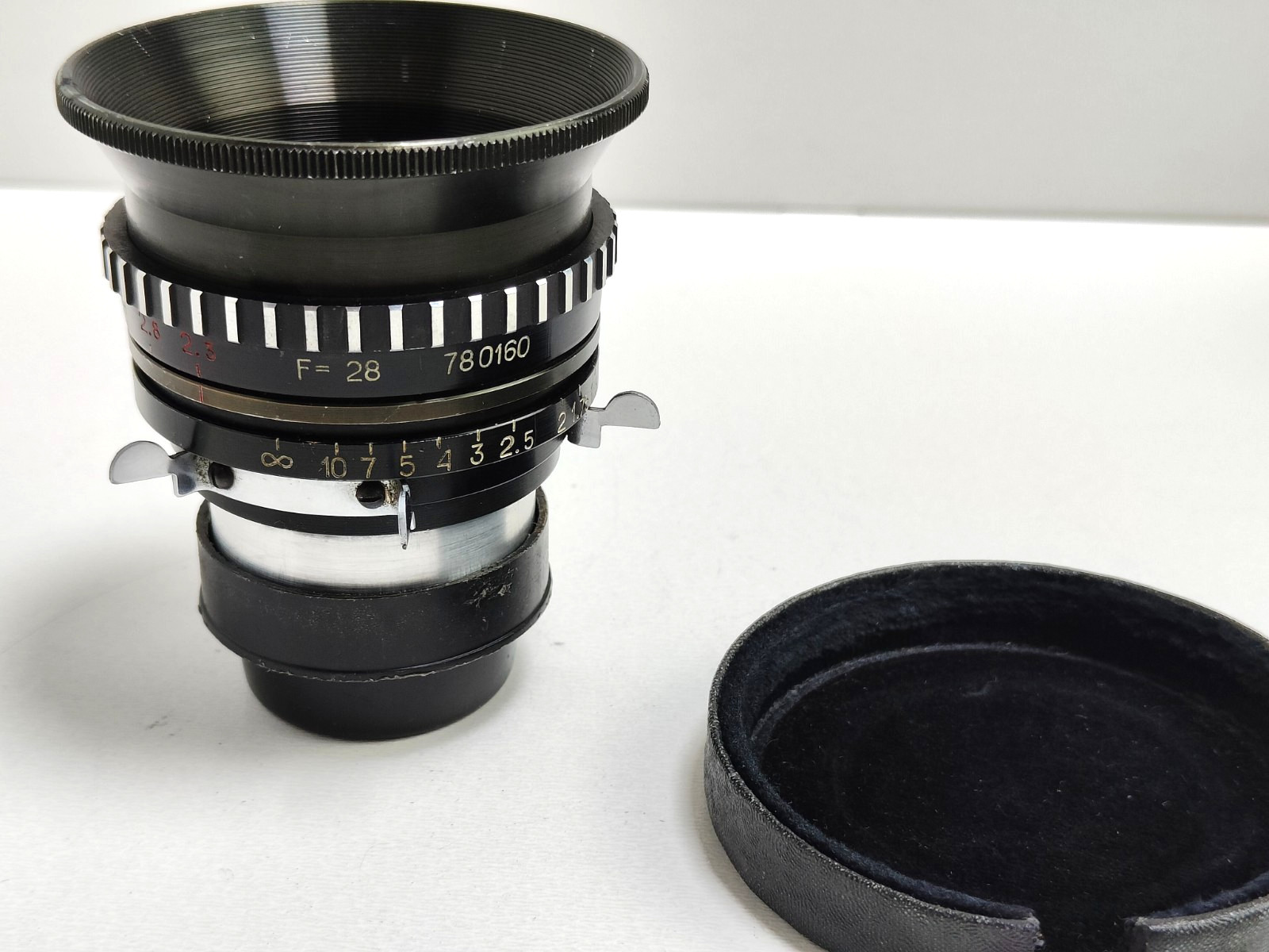 Rare Soviet film lens OKS F = 28 for camera convas Rare Soviet film lens OKS F = 28 for camera convas
