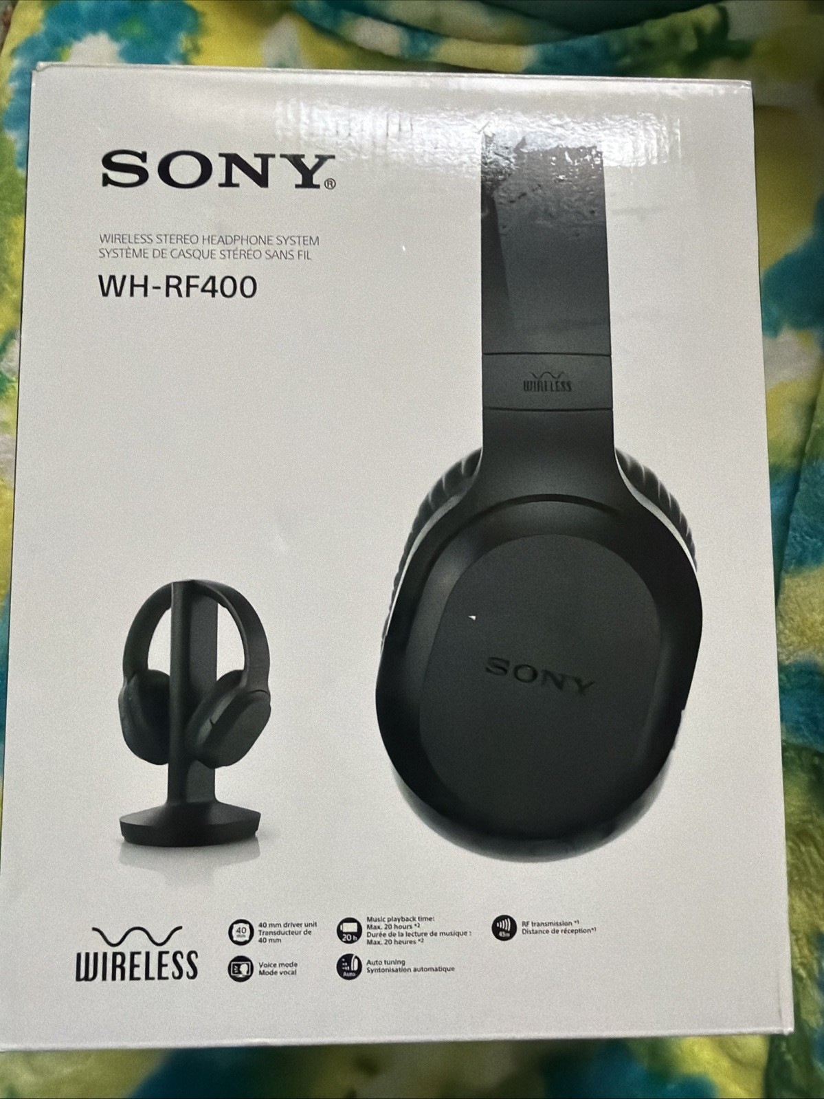 Sony RF400 Wireless Home Theater Headphones - Black Sony RF400 Wireless Home Theater Headphones - Black