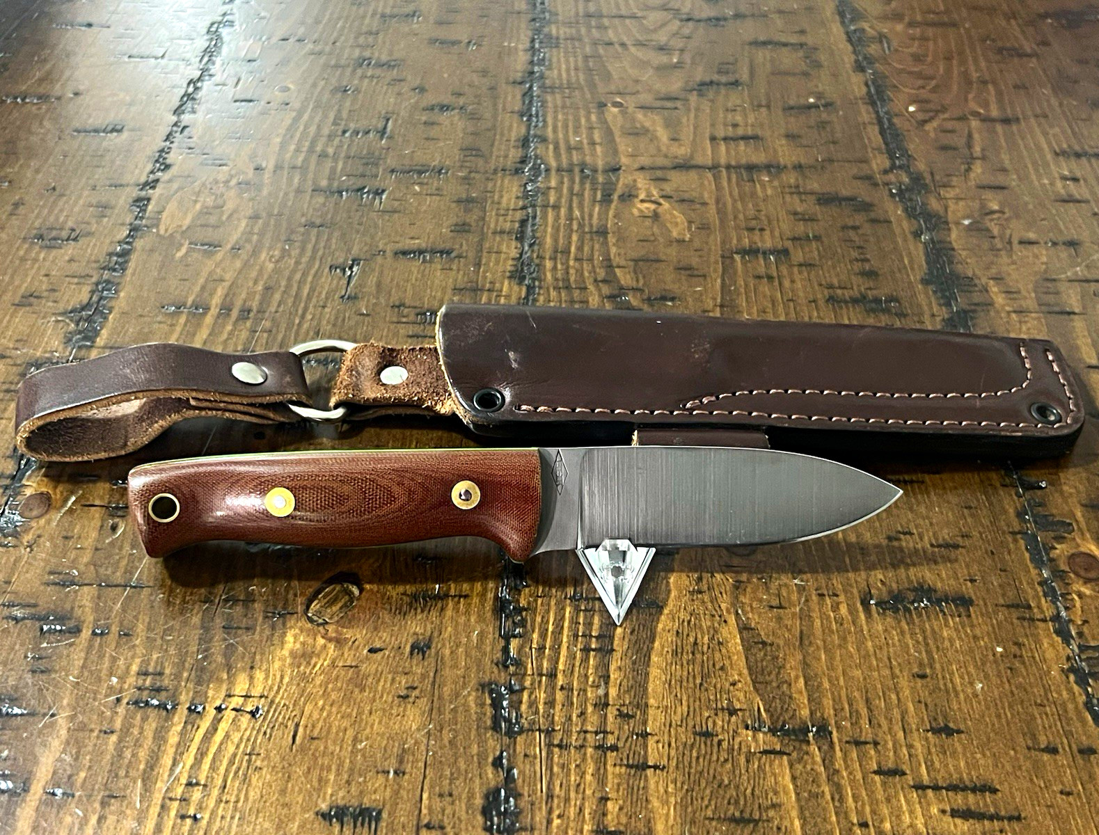 Battle Horse Knives -Canteen Shop Woodcrafter - Rare Flatground O1 Tool Steel Battle Horse Knives -Canteen Shop Woodcrafter - Rare Flatground O1 Tool Steel