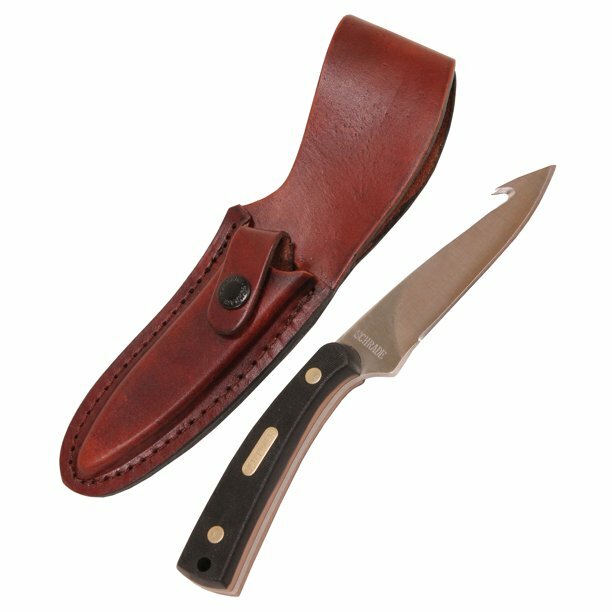 Schrade Old Timer Guthook Fixed Skinning Knife 158ot Stainless Steel Blade 158OT Schrade Old Timer Guthook Fixed Skinning Knife 158ot Stainless Steel Blade 158OT
