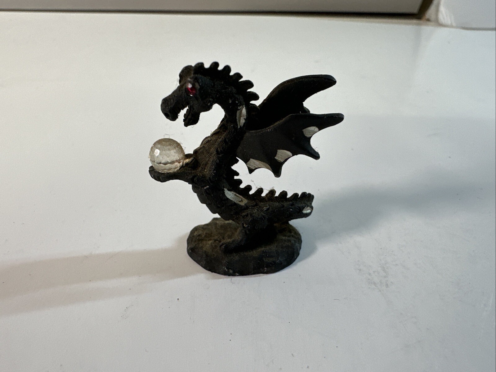 Vintage 1988 Spoontiques Pewter Dragon with Crystal CMR881 DR17 Vintage 1988 Spoontiques Pewter Dragon with Crystal CMR881 DR17