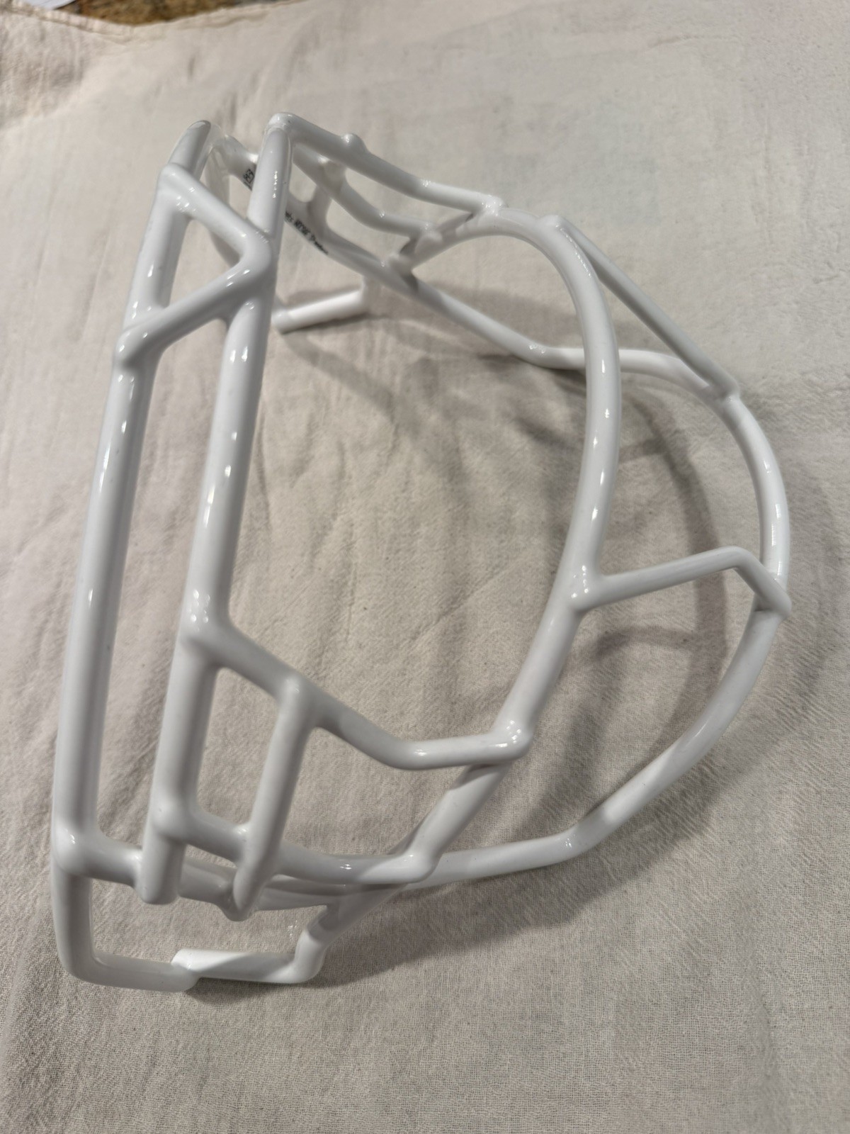 Schutt F7 EGOP •  White Football Facemask • Titanium • 2025 SEI Certified Helmet