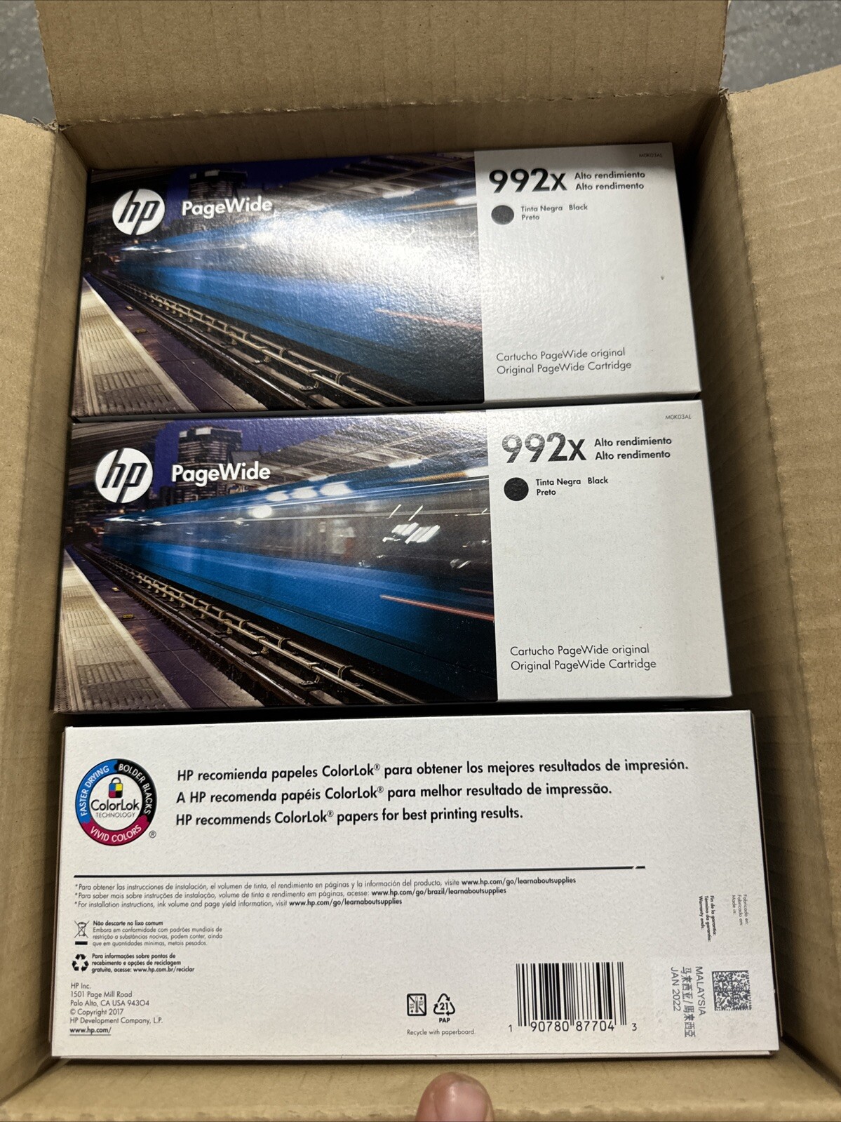 New HP 992X Black Cartridge (M0K03AL) SHIP IMMEDIATELY New HP 992X Black Cartridge (M0K03AL) SHIP IMMEDIATELY