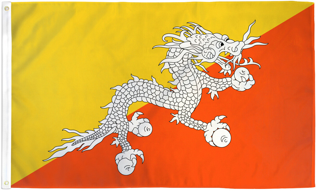 Bhutan Flag 3x5ft House Flag Bhutanese Flag