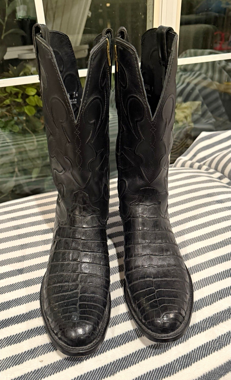 Lucchese M1636 R4 Charles Black Caiman Belly Cowboy Boots Men’s 11 EE Exotic Lucchese M1636 R4 Charles Black Caiman Belly Cowboy Boots Men’s 11 EE Exotic