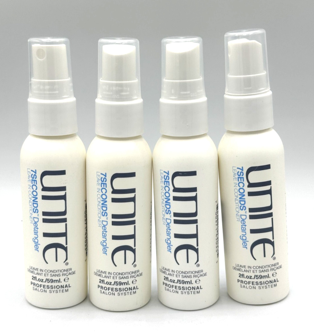 Lot/4 Unite 7 Seconds Detangler Leave In Conditioner Size 2 oz / 59 ml x 4 Lot/4 Unite 7 Seconds Detangler Leave In Conditioner Size 2 oz / 59 ml x 4