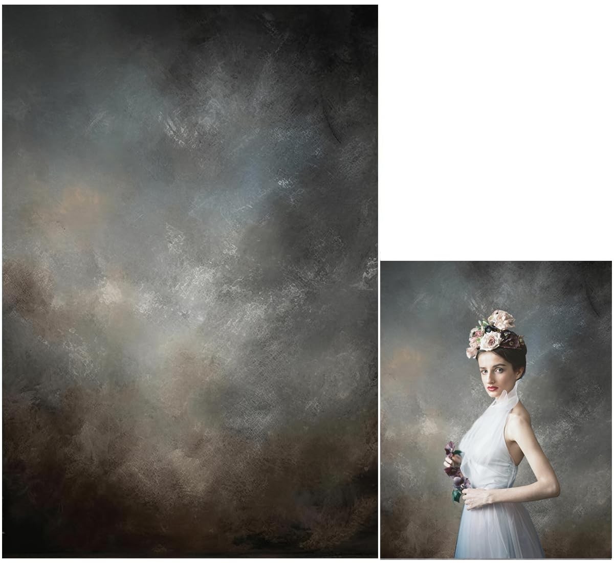 5x7ft Fabric Abstract Backdrop for Photography Vintage Portrait Old Master Ba...